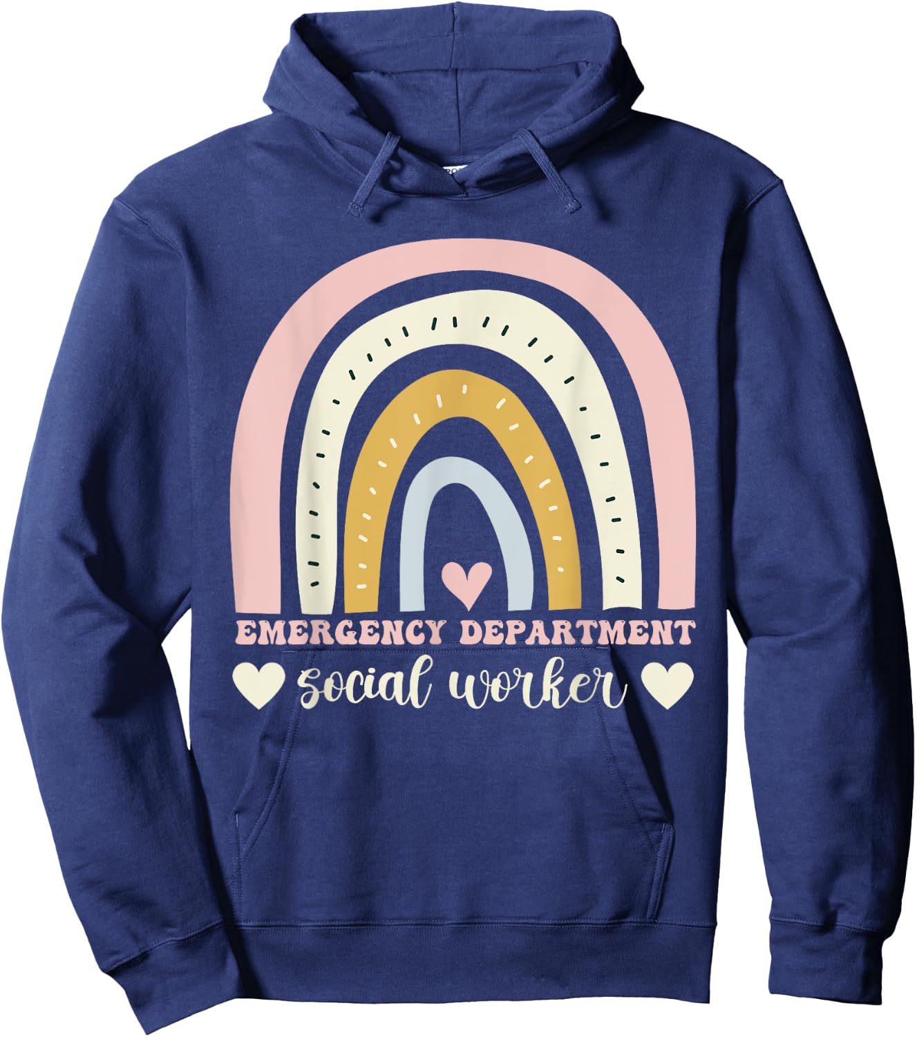 Emergency department social worker Hoodie - Hoodie | Navy