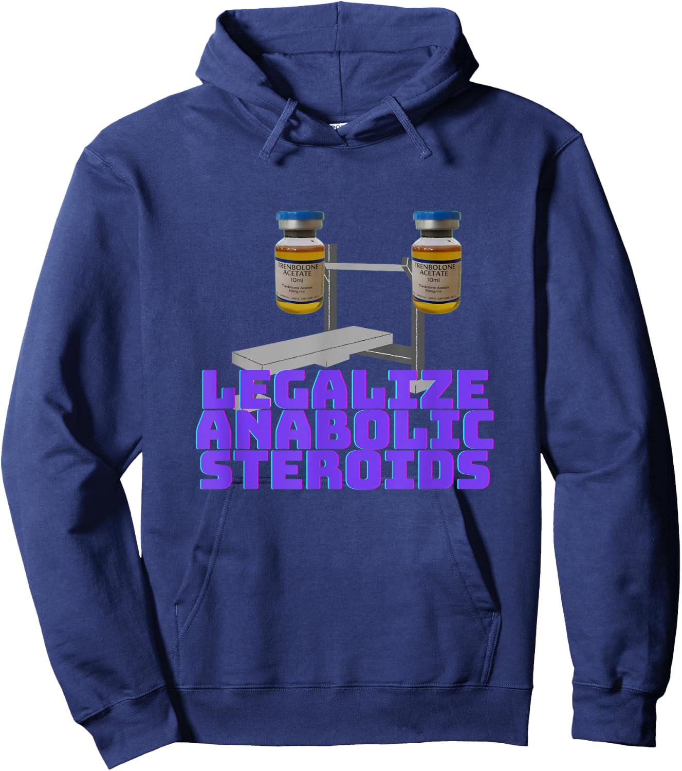 Legalize anabolic steroids | Gym steroids Hoodie - Hoodie | Navy
