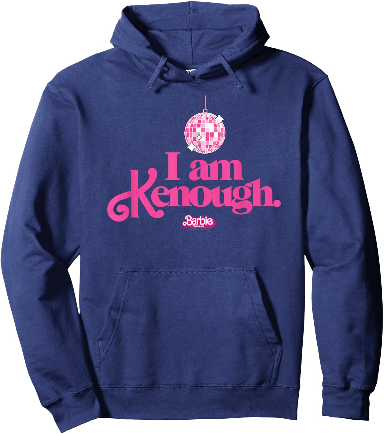 Barbie The Movie - I Am Kenough Disco Ball Hoodie - Hoodie | Navy