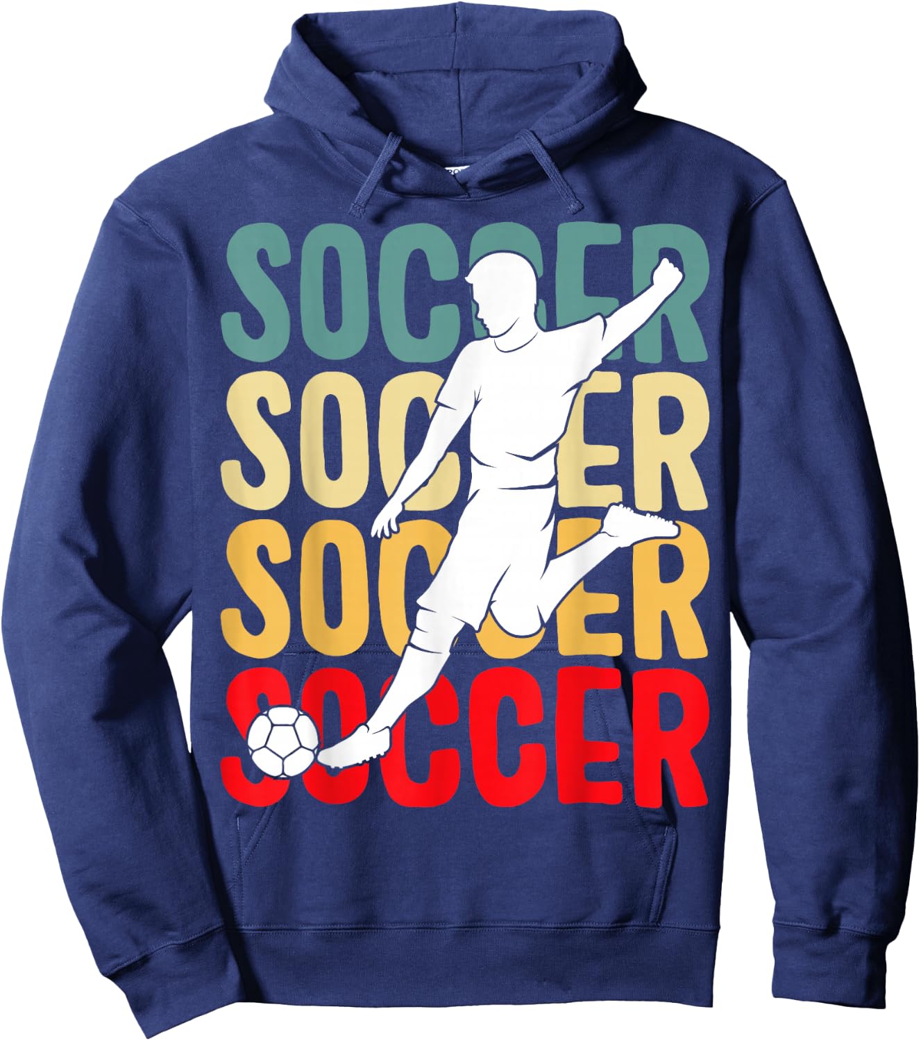Soccer Boys Men Kids Hoodie - Hoodie | Navy