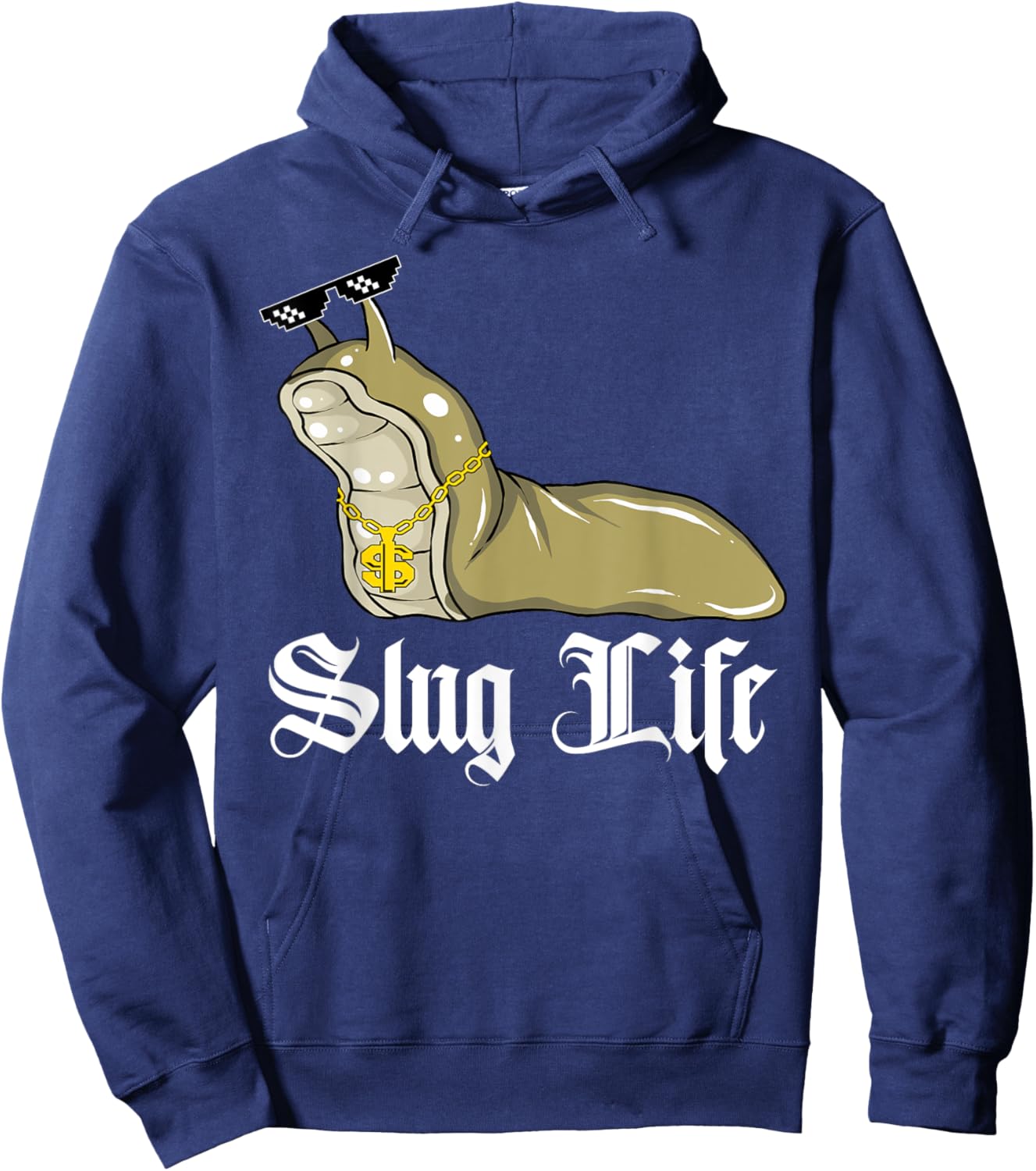 Funny Meme Slug Life Hoodie - Hoodie | Navy