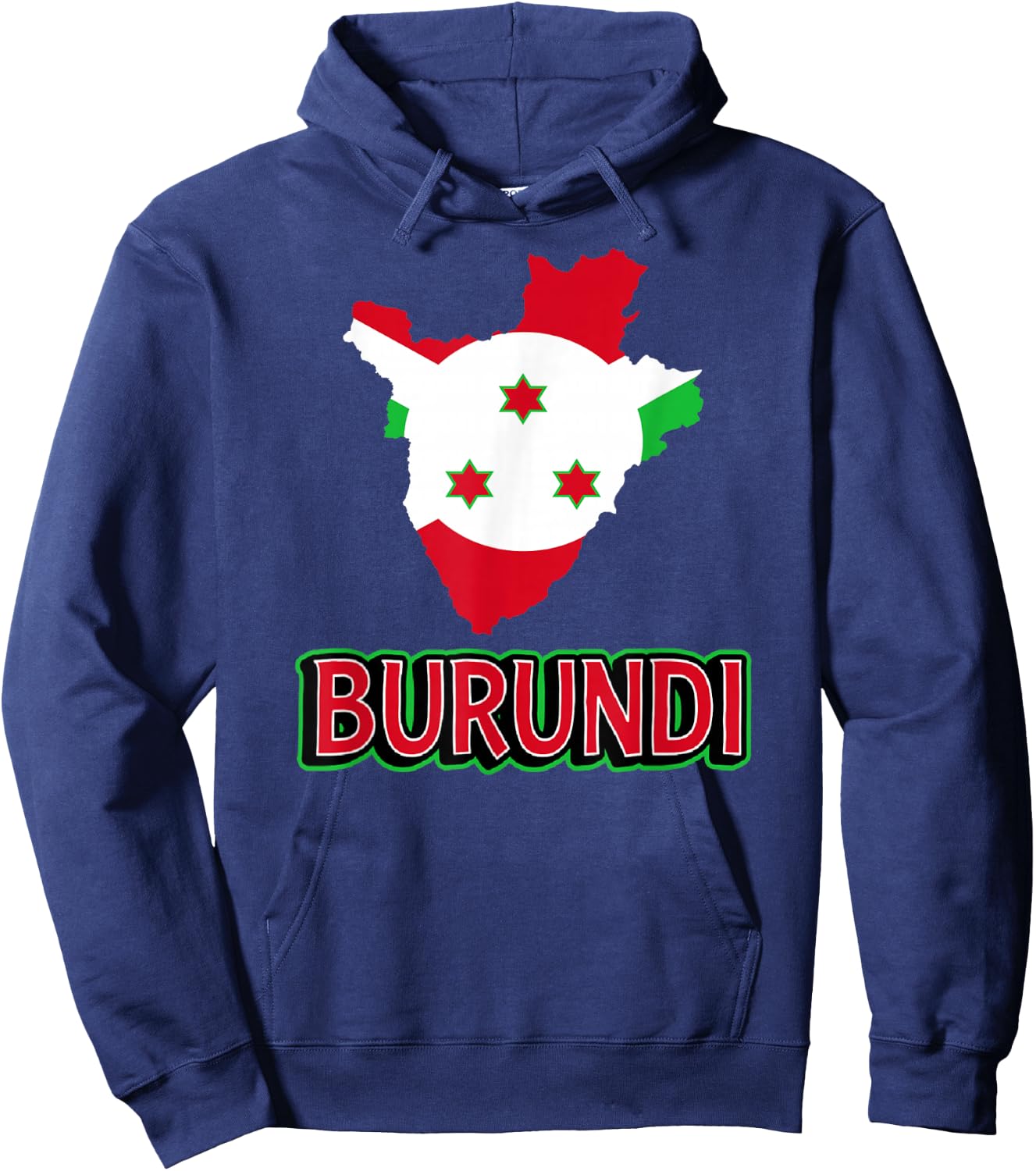 Burundian Flag Of Burundi African Travel Hoodie - Hoodie | Navy