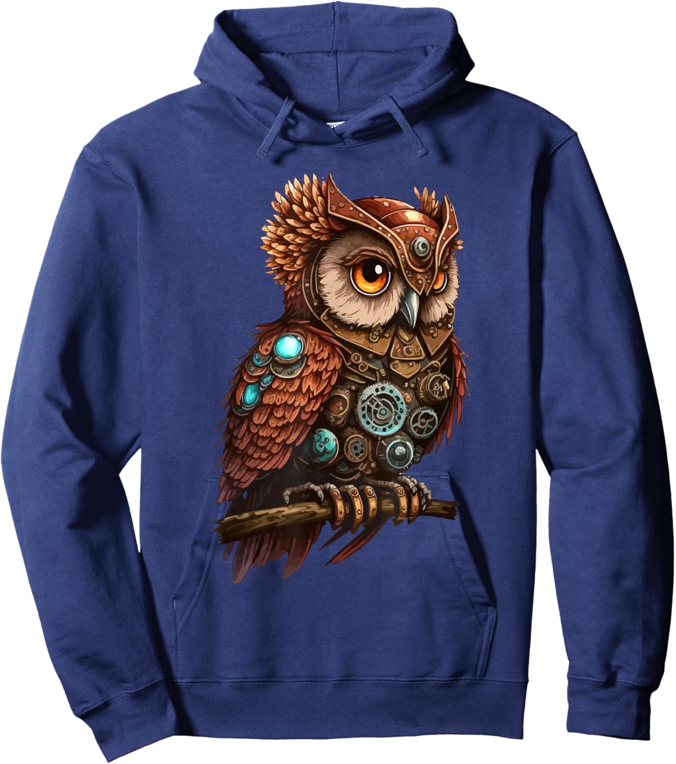 Steampunk Owl Steam Punk Owl Bird Vintage Hoodie - Hoodie | Navy