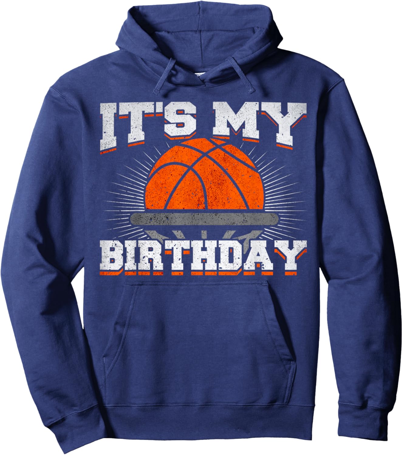 It's My Birthday Basketball Player Birthday Boy Hoodie - Hoodie | Navy