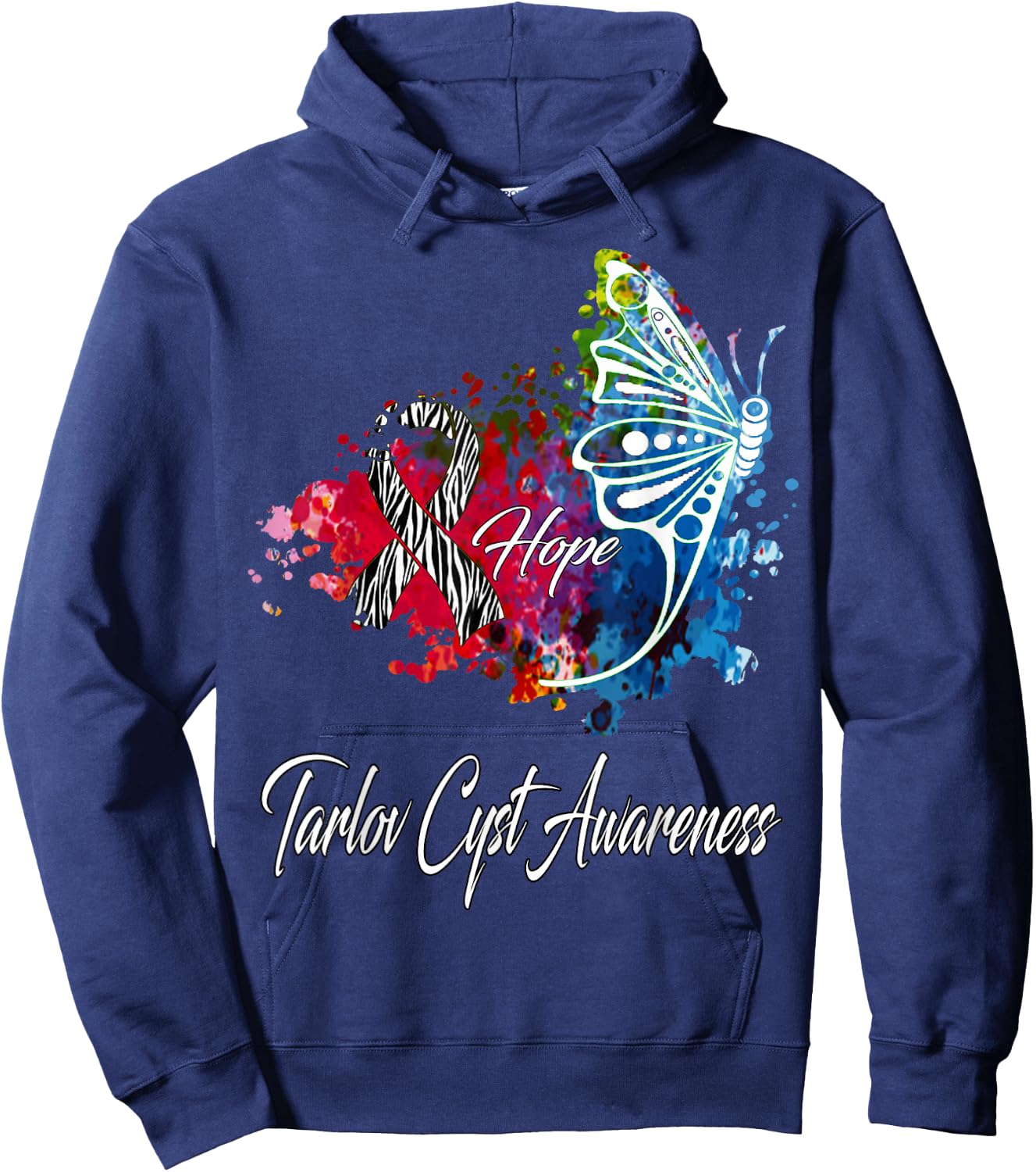Tarlov Cyst Awareness Hoodie - Hoodie | Navy