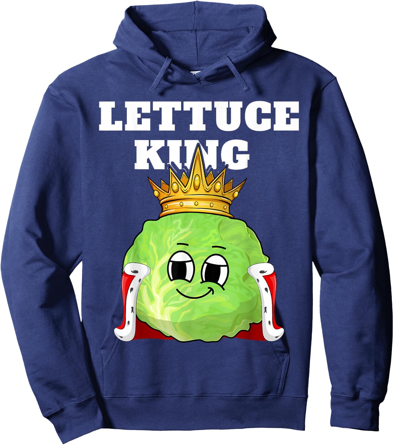 Lettuce King | Lettuce Design | Boys Lettuce Hoodie - Hoodie | Navy