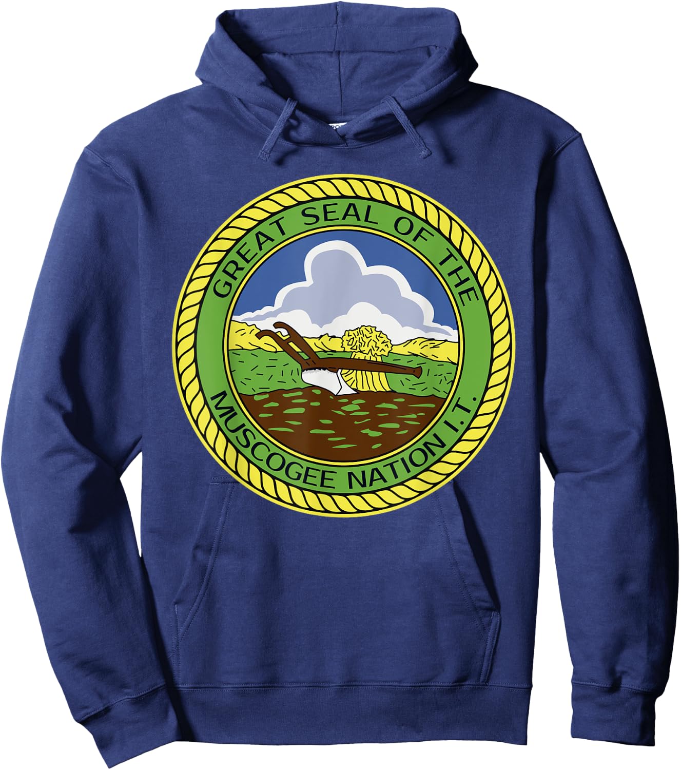 Muscogee Creek Nation Muskogee Mvskoke Hoodie - Hoodie | Navy