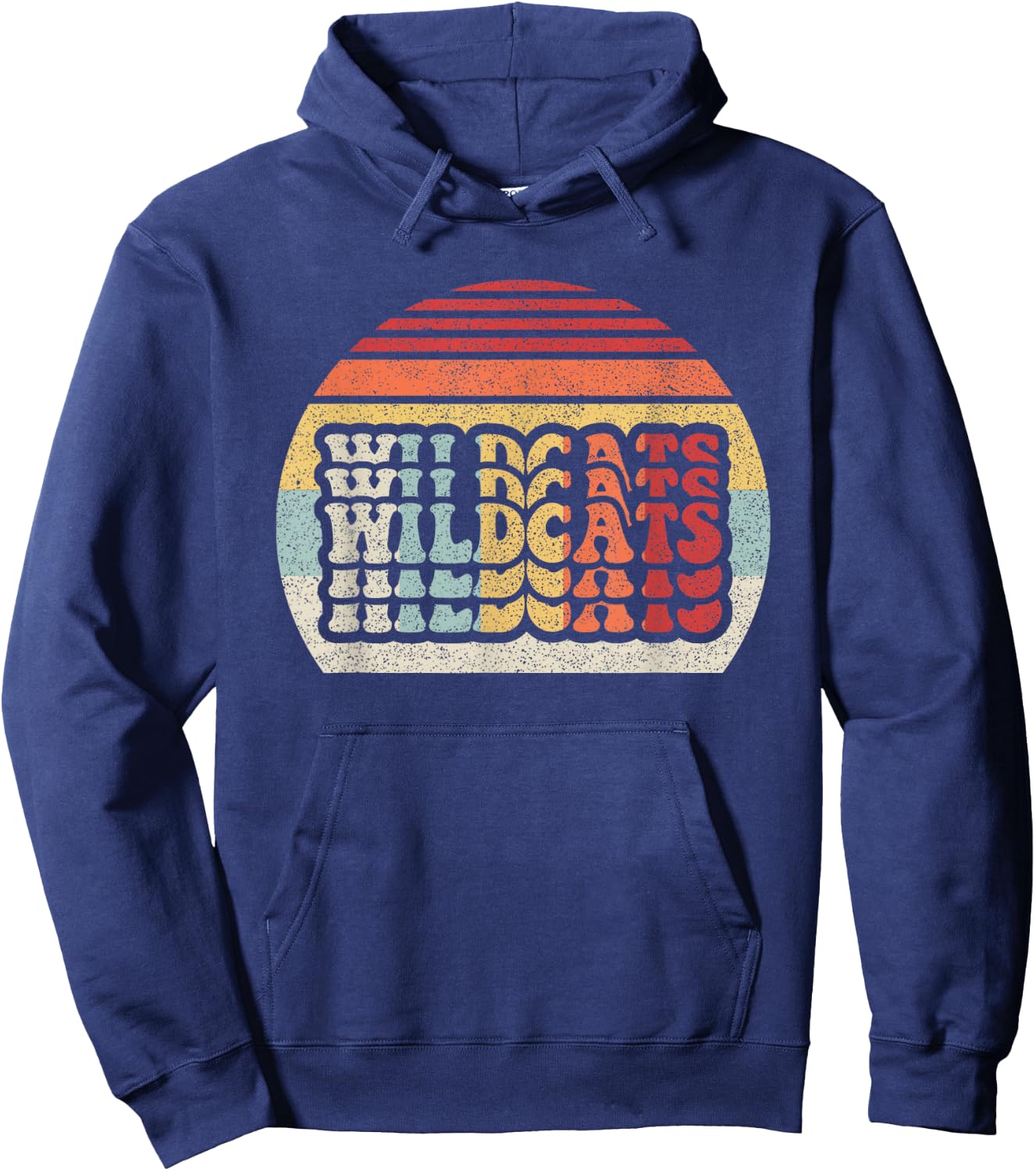 Vintage Retro Wildcat Wildcats Hoodie - Hoodie | Navy