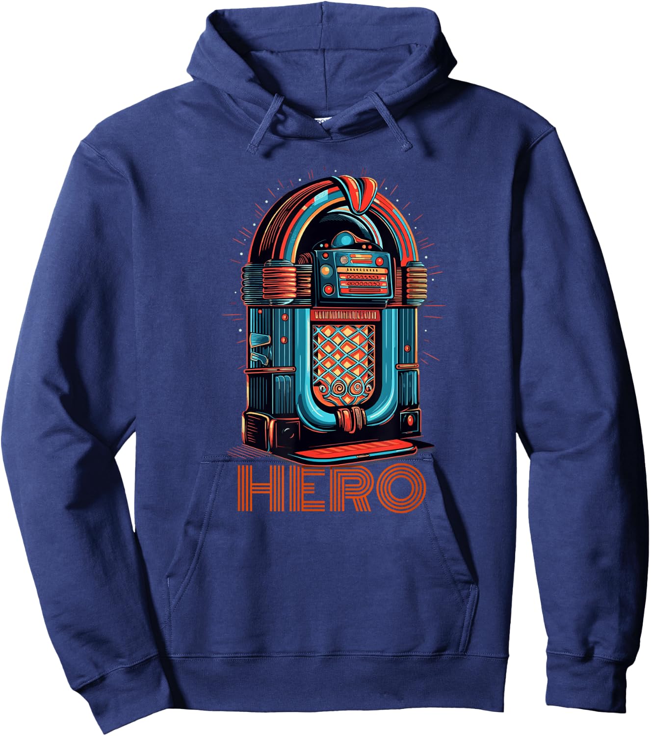 Classic Jukebox Hero Lover Hoodie - Hoodie | Navy