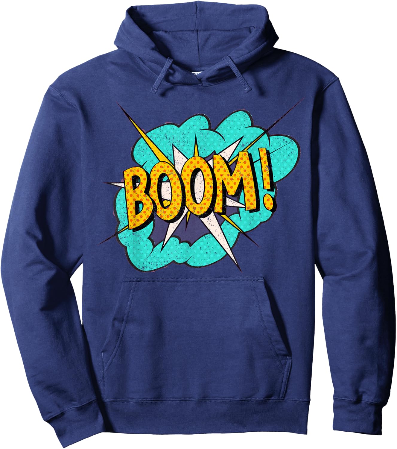 Comic Book Sound Effect: Boom! Action Bubble Hoodie - Hoodie | Navy
