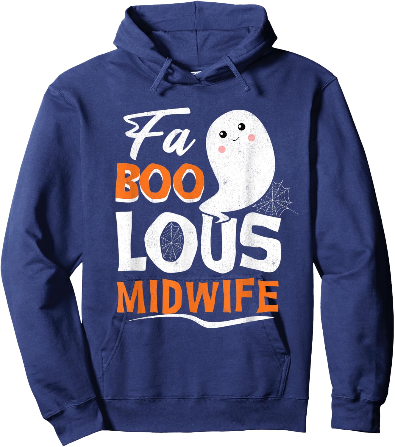 Fabulous Faboolous Midwife Ghost Halloween Hoodie - Hoodie | Navy
