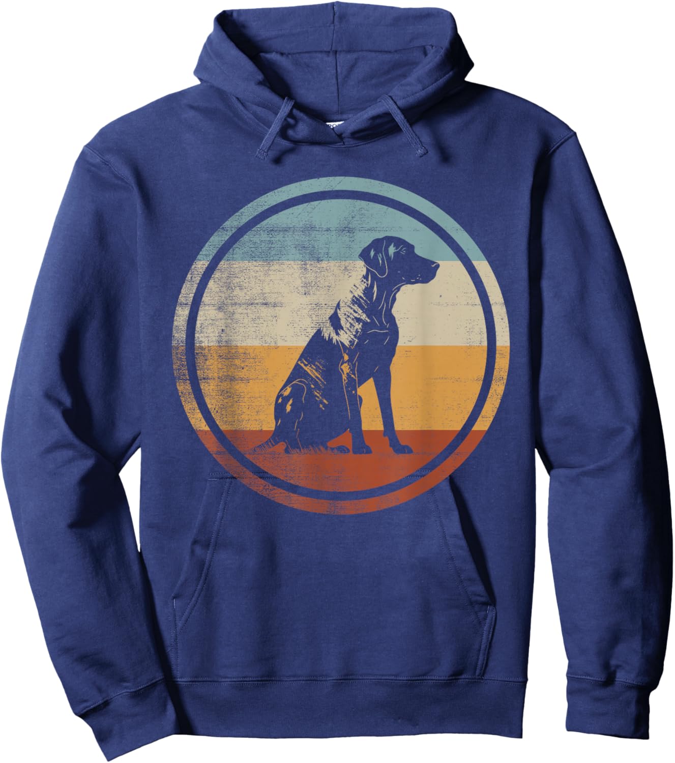 Retro Vintage Design Plott Hound Hoodie - Hoodie | Navy