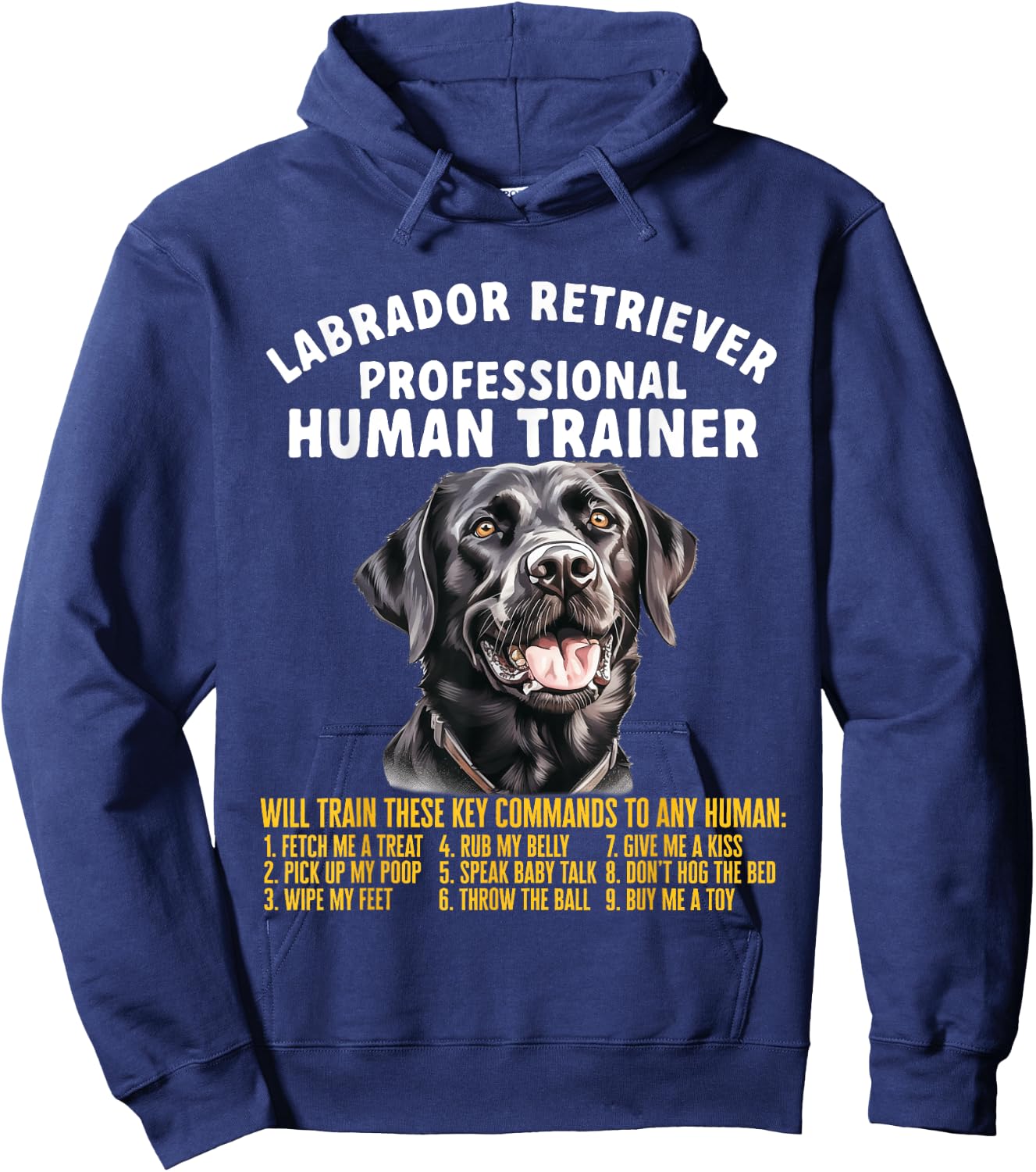 Professional Human Trainer Labrador Retriever Hoodie - Hoodie | Navy