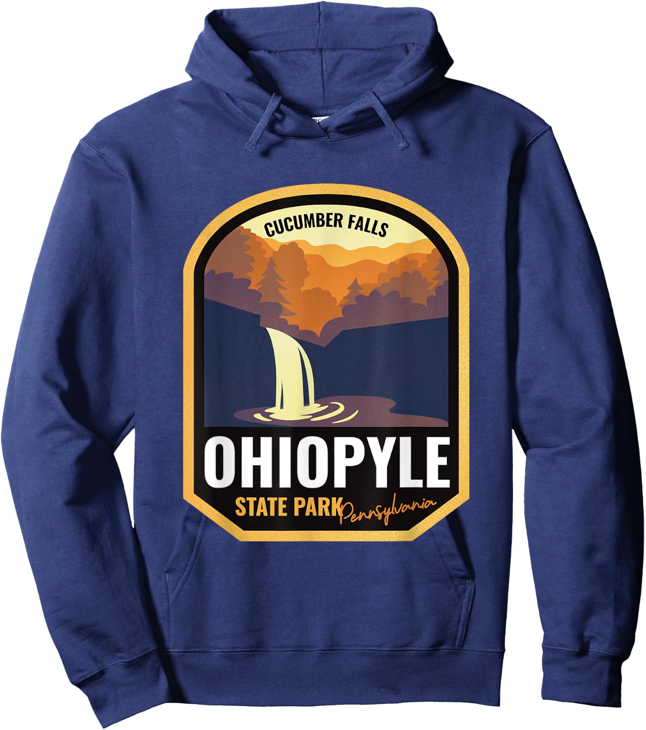 Ohiopyle State Park Pennsylvania Hoodie - Hoodie | Navy
