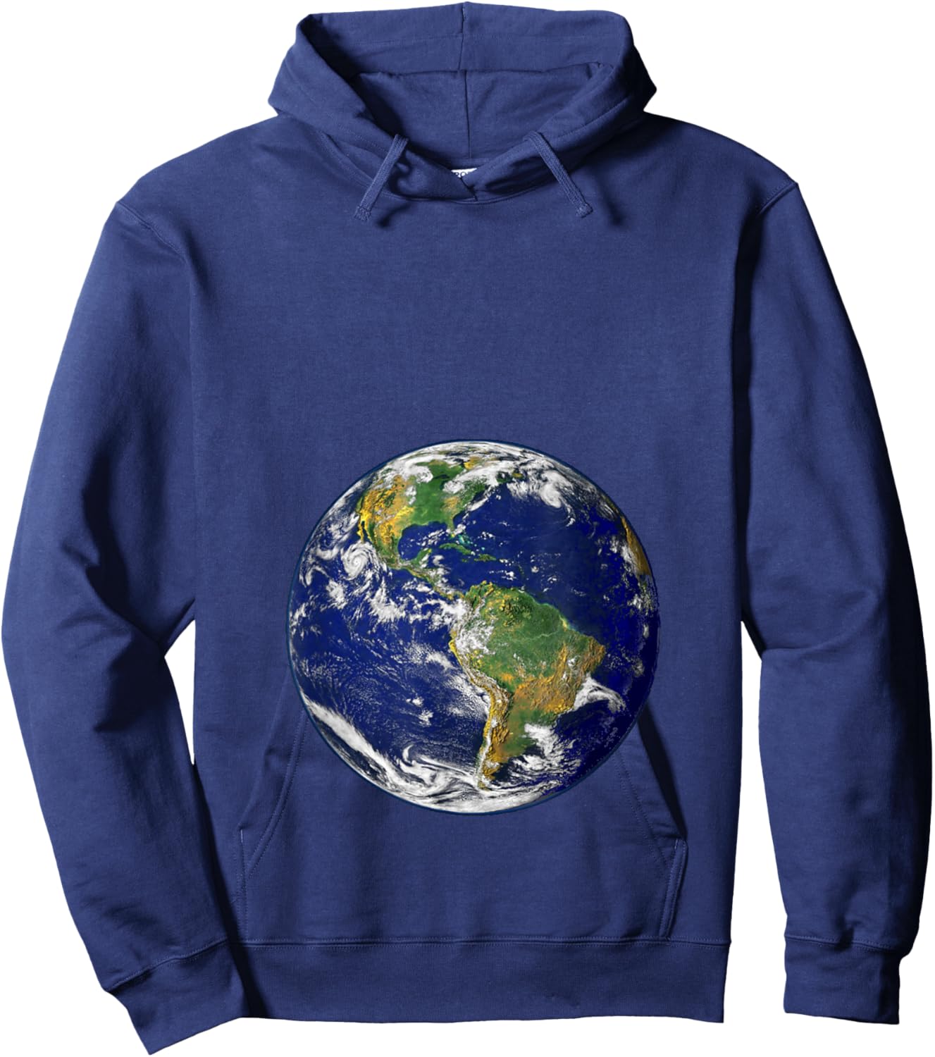 Pregnant Woman Earth Mother Goddess Global Hoodie - Hoodie | Navy