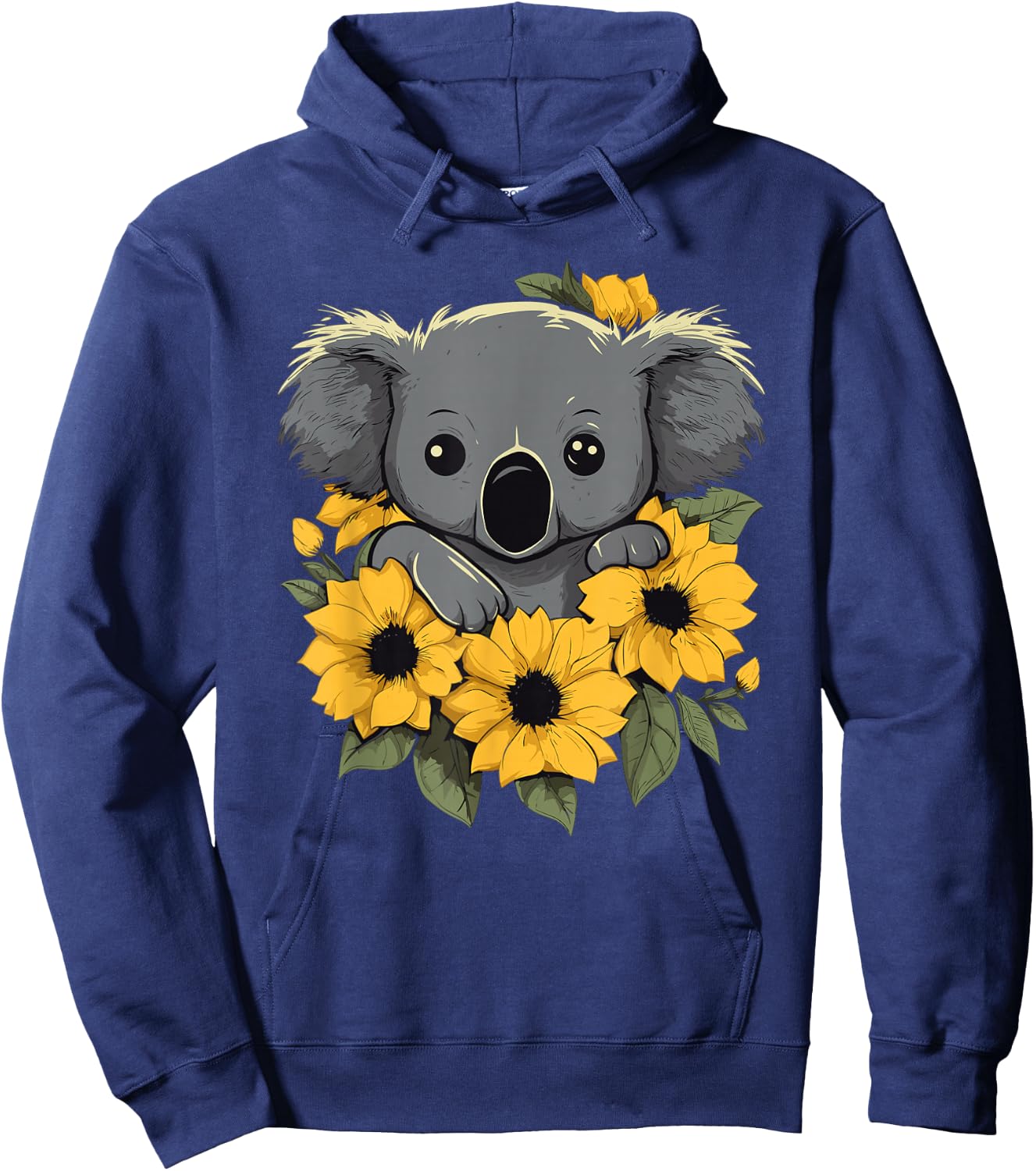 Koala Bear Sunflower Art Koalas Lover Men Hoodie - Hoodie | Navy