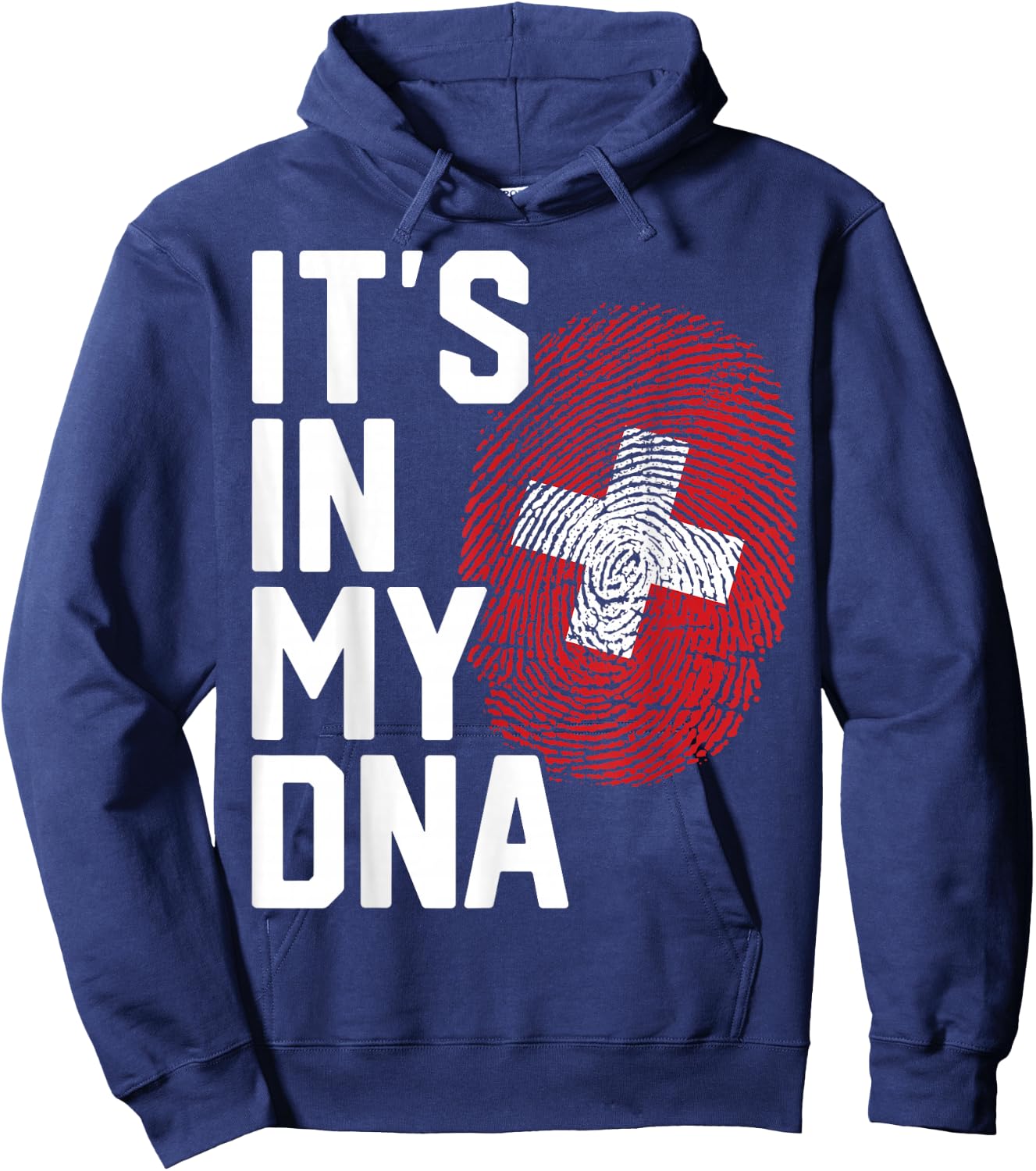 Switzerland Swiss Flag Heritage Hoodie - Hoodie | Navy