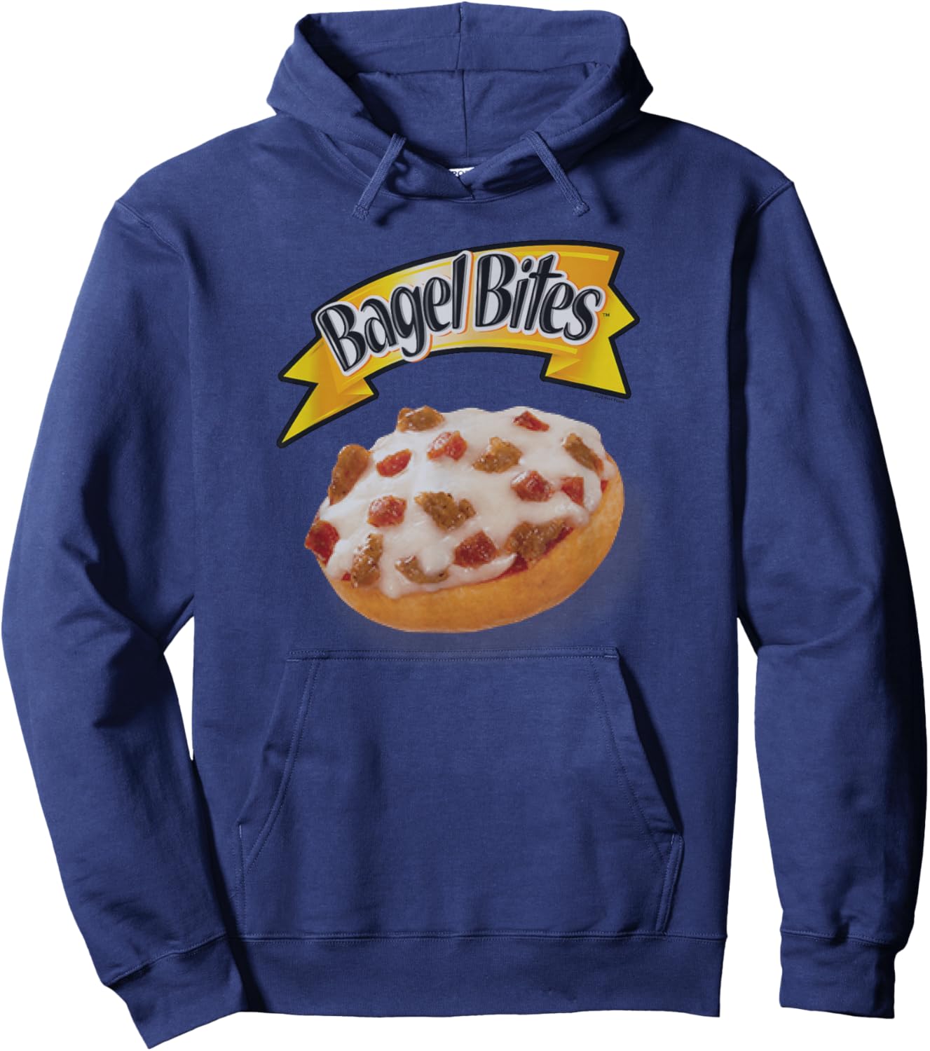 Bagel Bites Pizza Snacks Tasty Official Logo Hoodie - Hoodie | Navy
