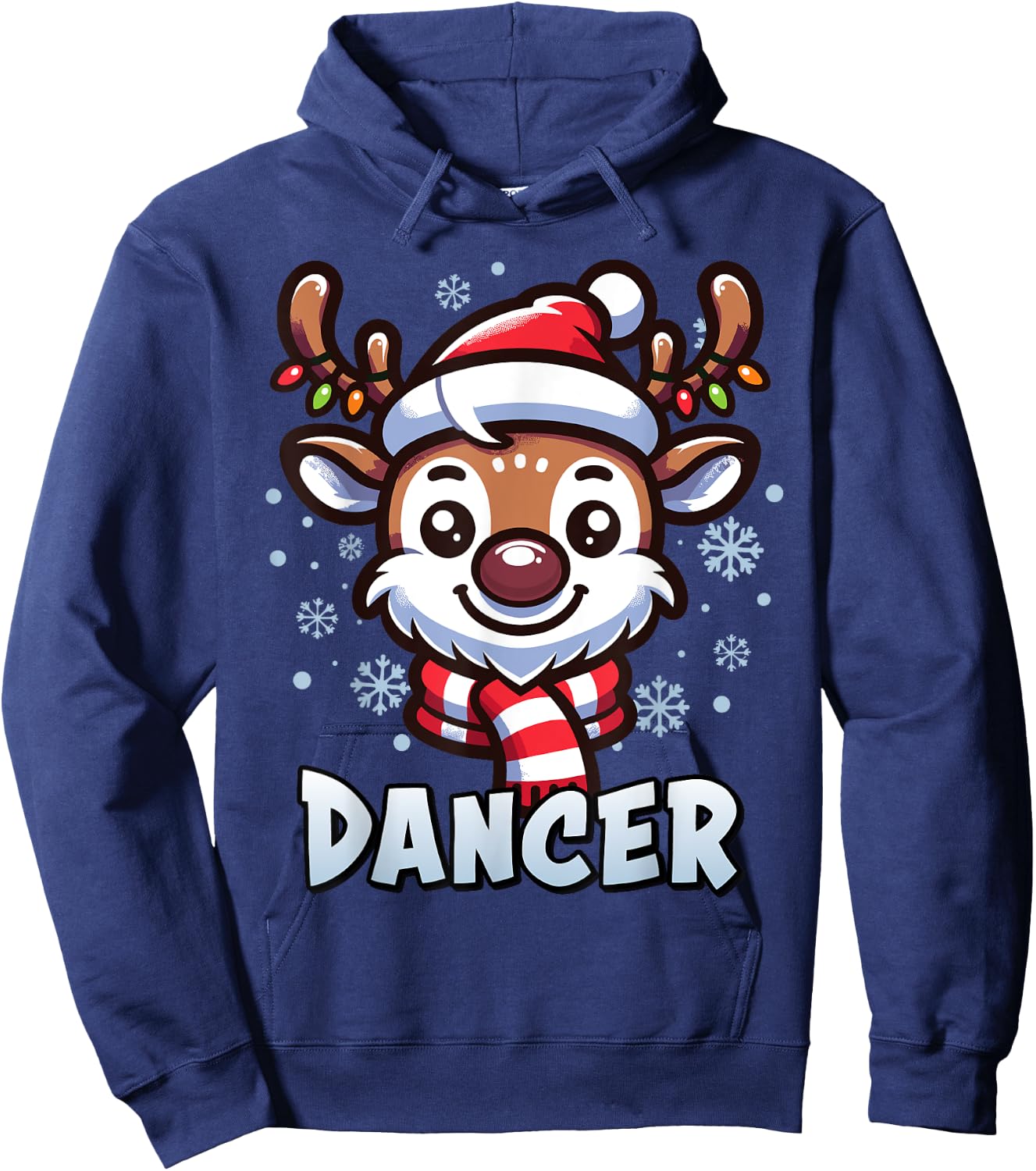 Santa’s Reindeer Dancer Xmas Group Costume Hoodie - Hoodie | Navy