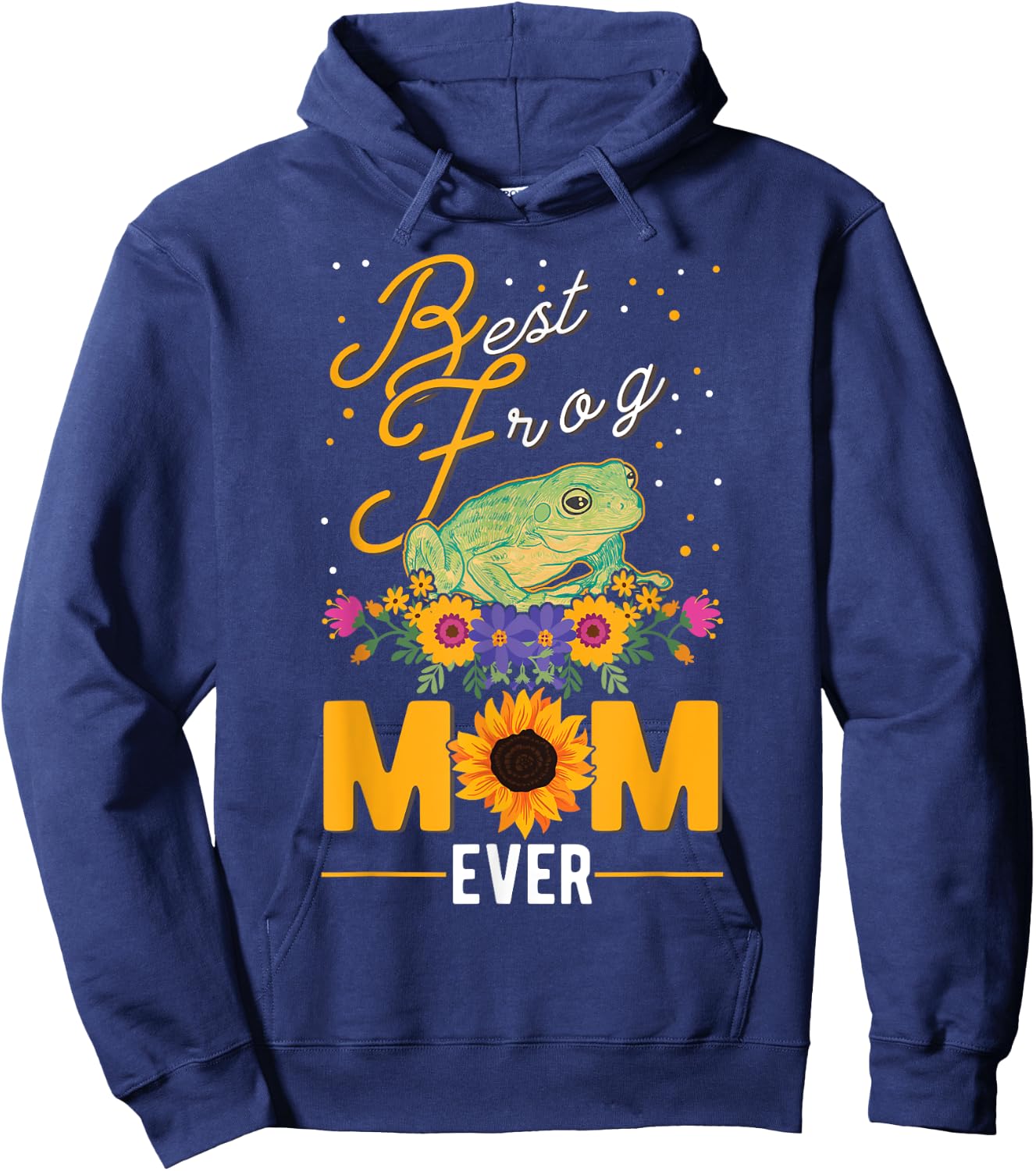 Best Frog Mom Ever Frog Mom Tree Frog Hoodie - Hoodie | Navy