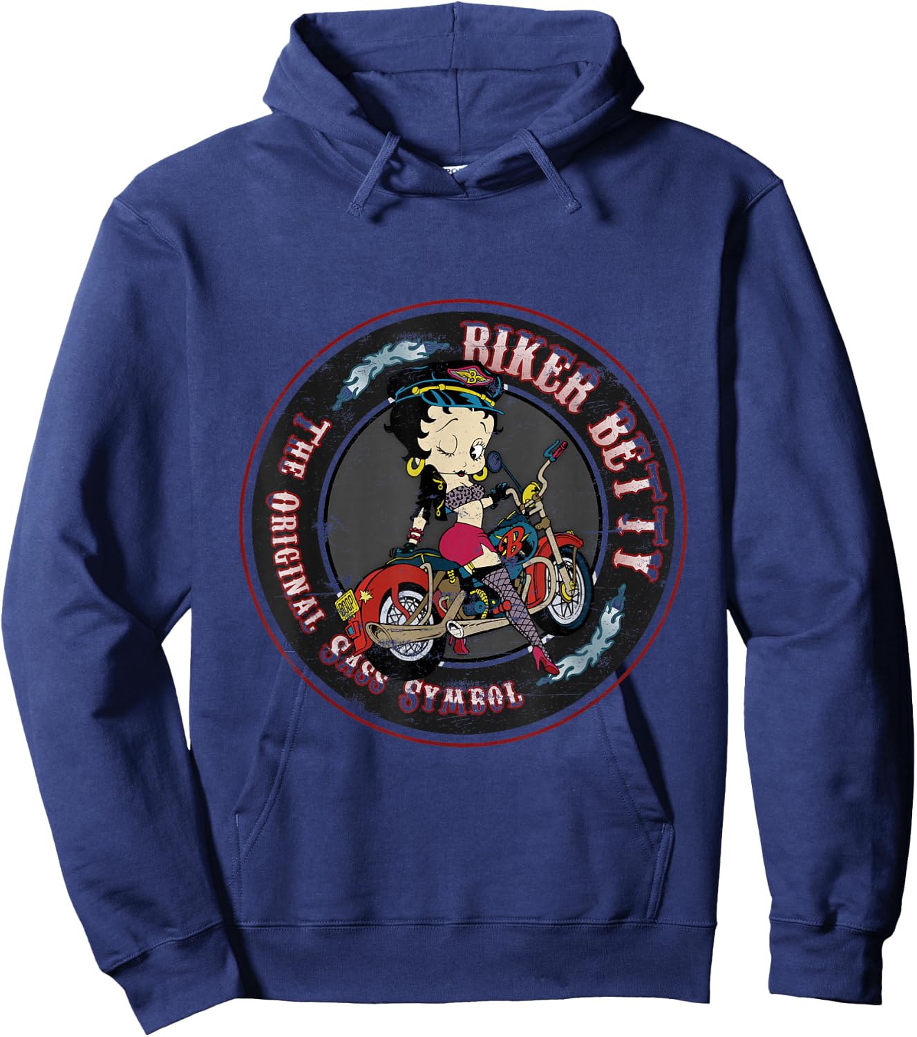 Betty Boop Biker Betty Hoodie - Hoodie | Navy