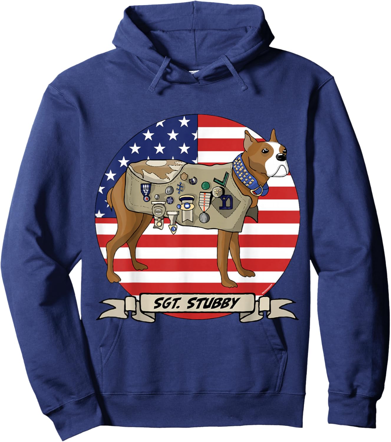 American War Dog Sergeant Stubby Hoodie - Hoodie | Navy