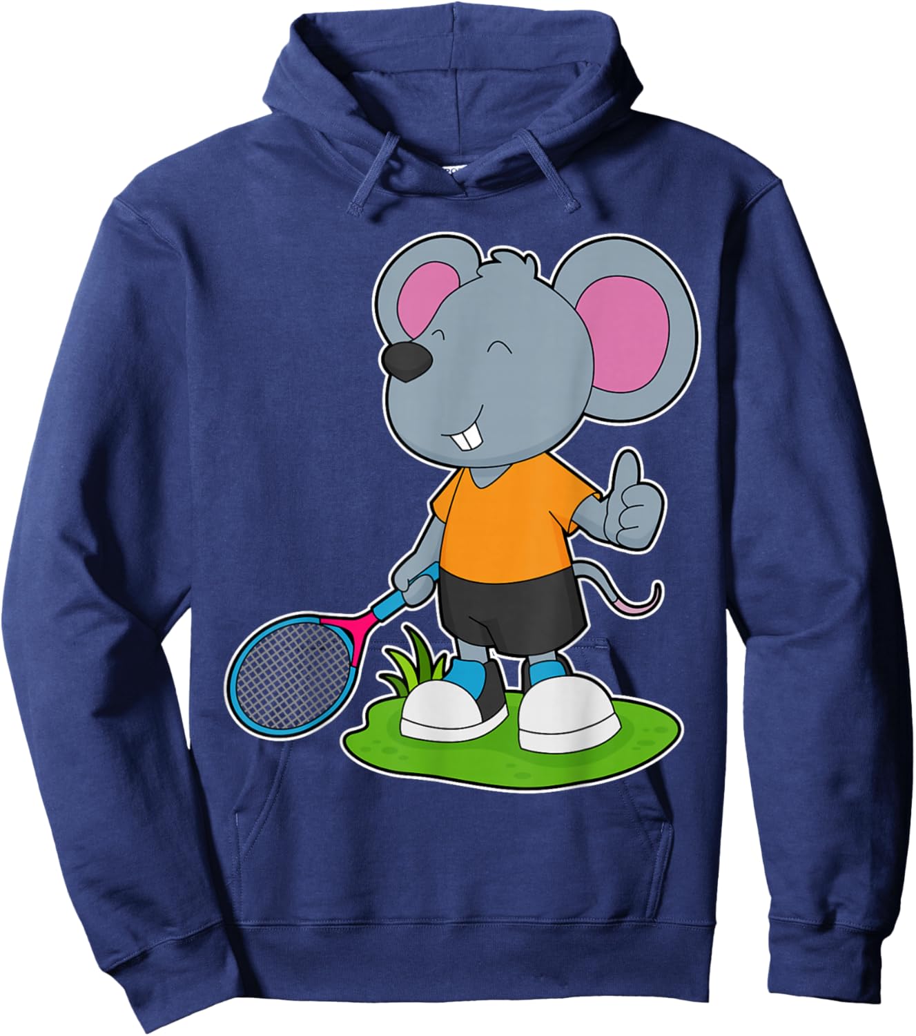 Mouse Tennis Tennis racket Sports Hoodie - Hoodie | Navy