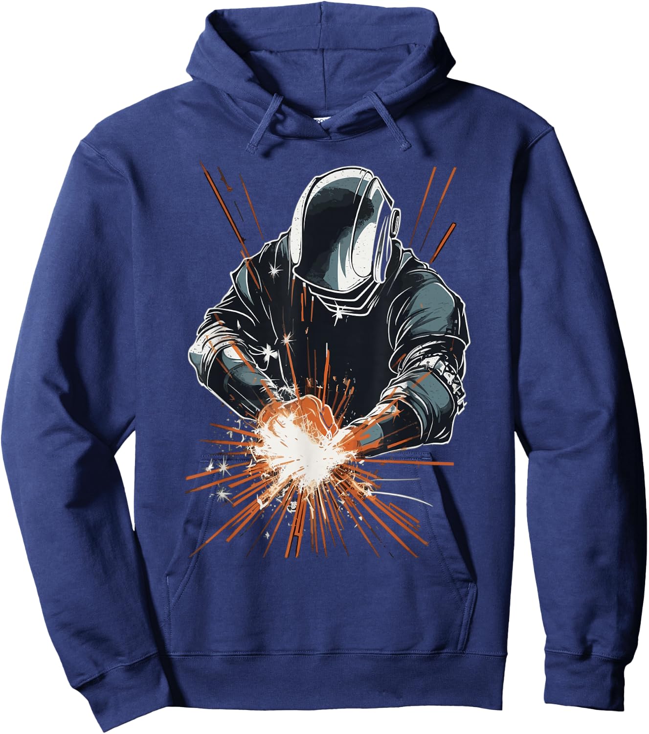 Welder Accessories Welding Metal Worker Outfit Hoodie - Hoodie | Navy