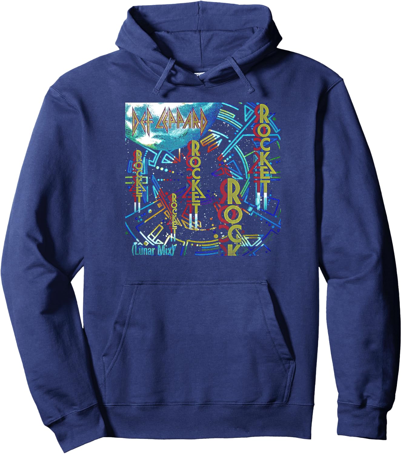 Def Leppard - Rocket Hoodie - Hoodie | Navy