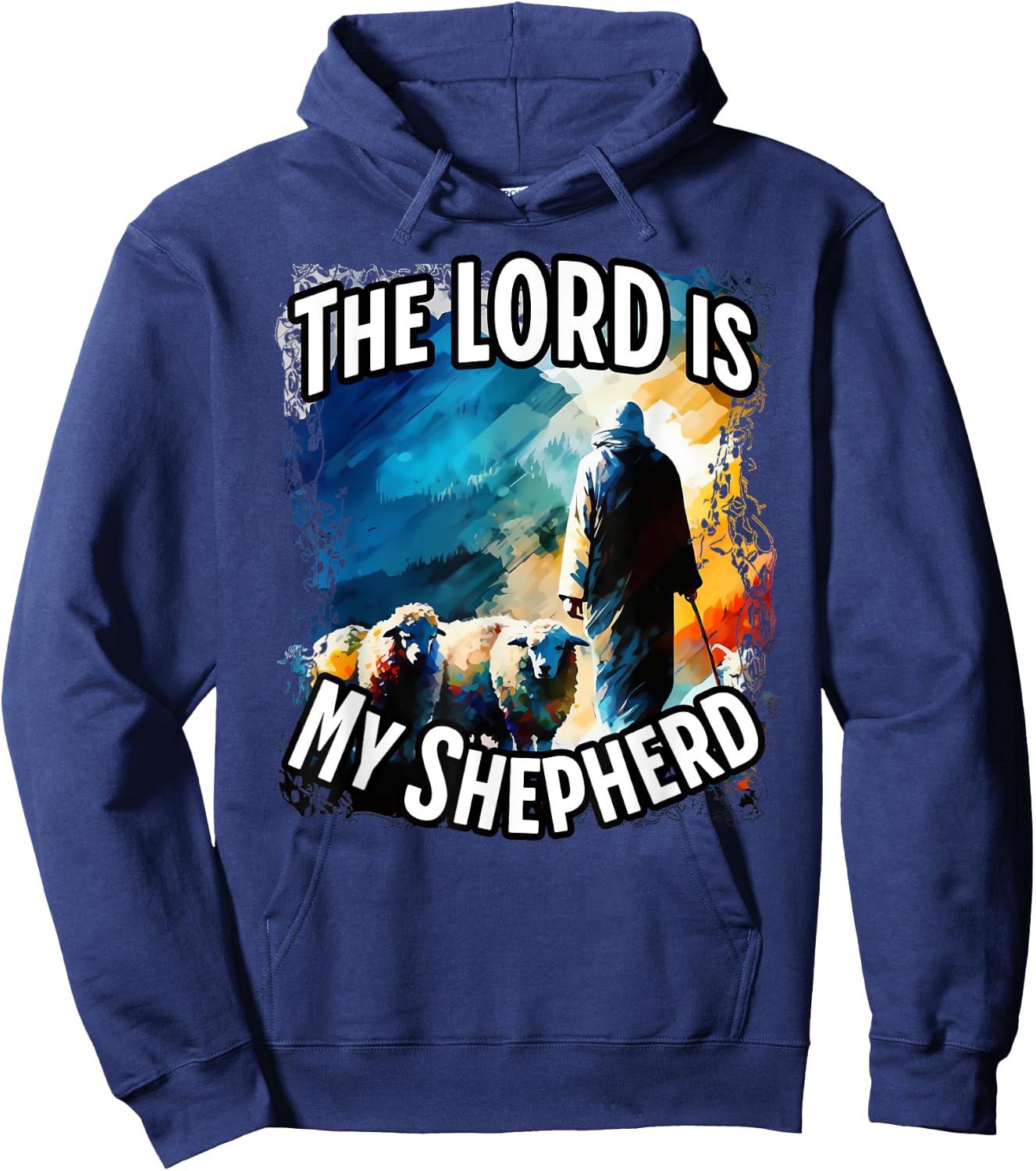 The Lord is My Shepherd. Hoodie - Hoodie | Navy