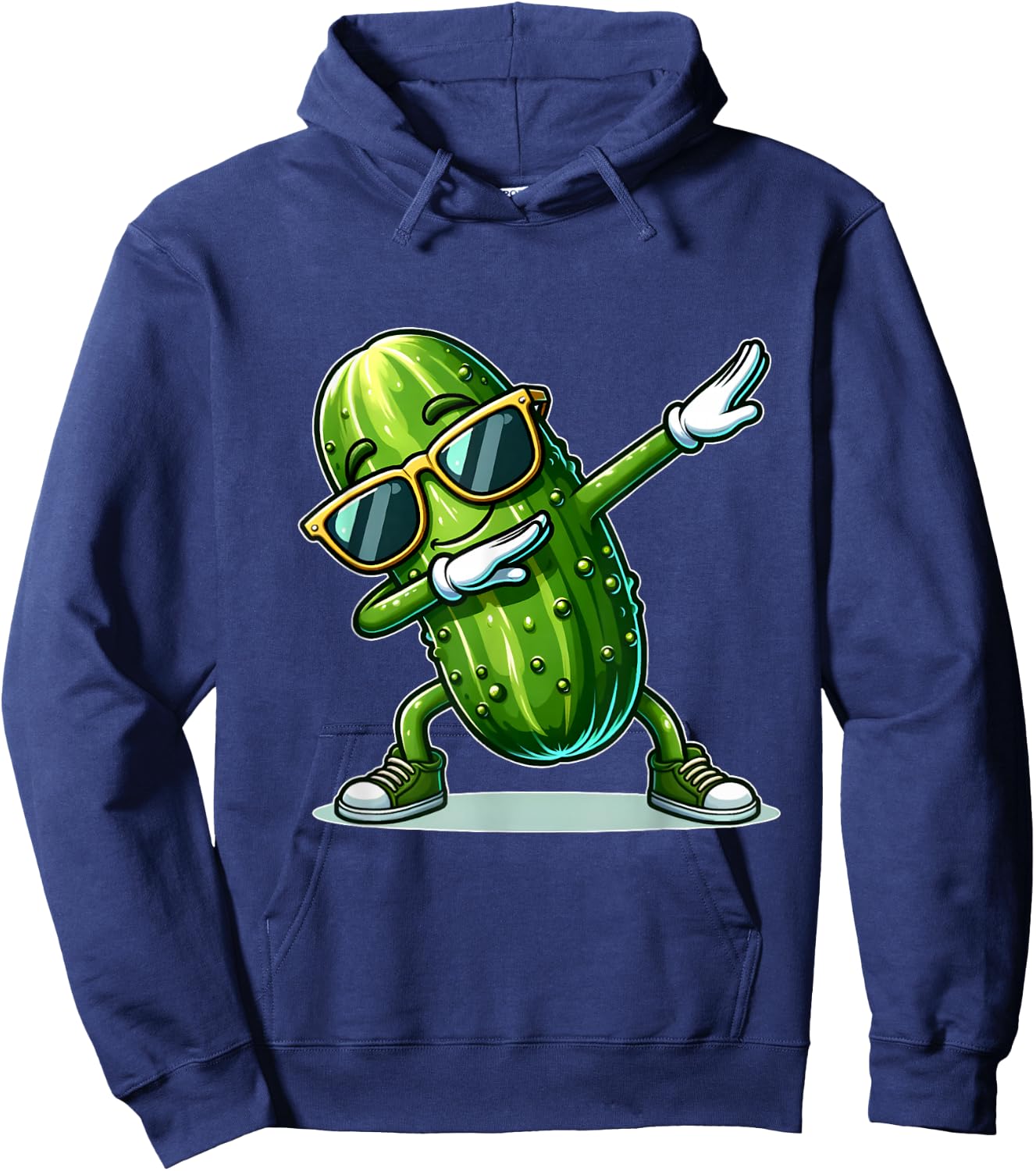 Dabbing Pickle Cucumber Funny Pickle Hoodie - Hoodie | Navy