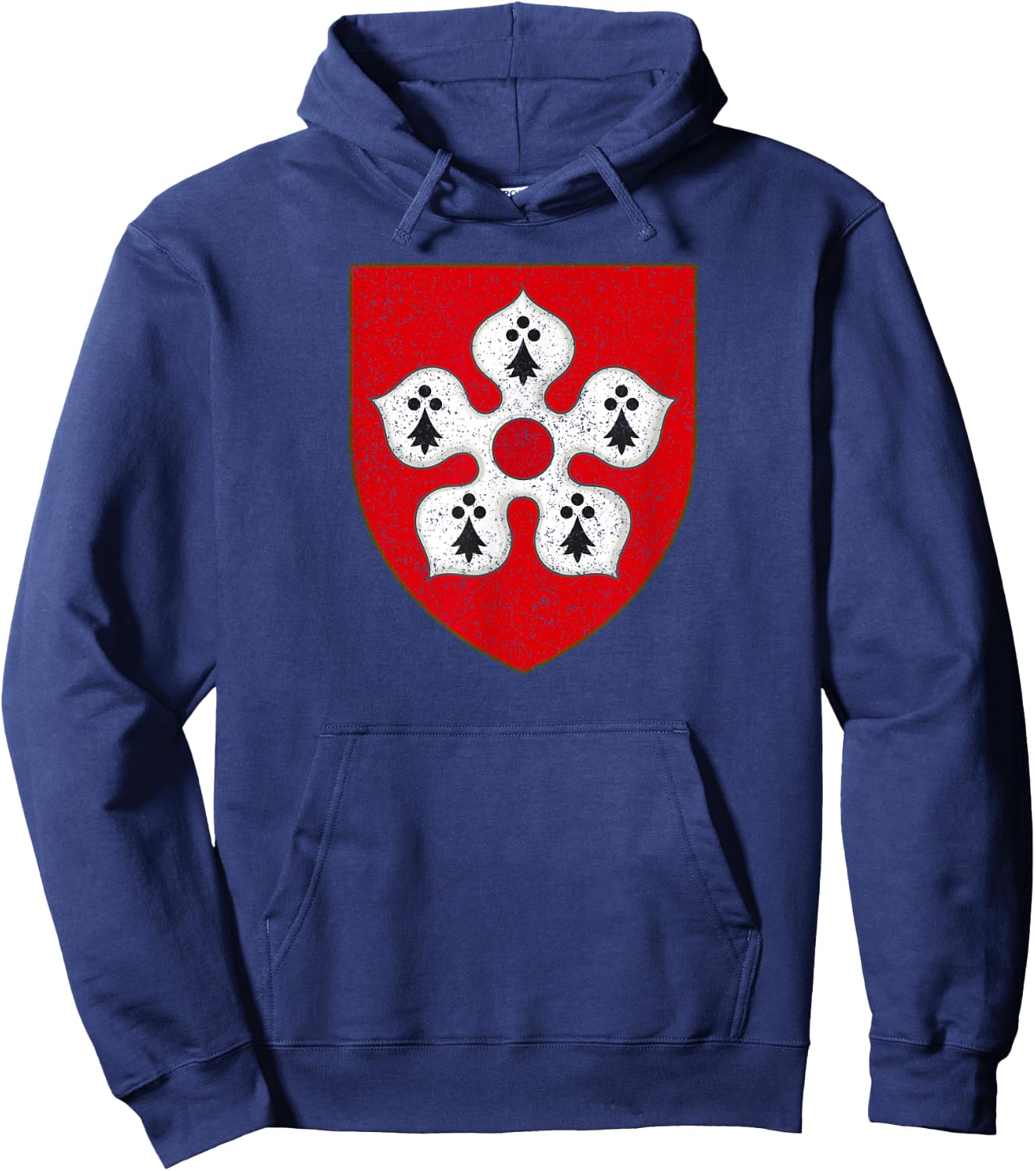Leicester City Flag East Midlands England Hoodie - Hoodie | Navy