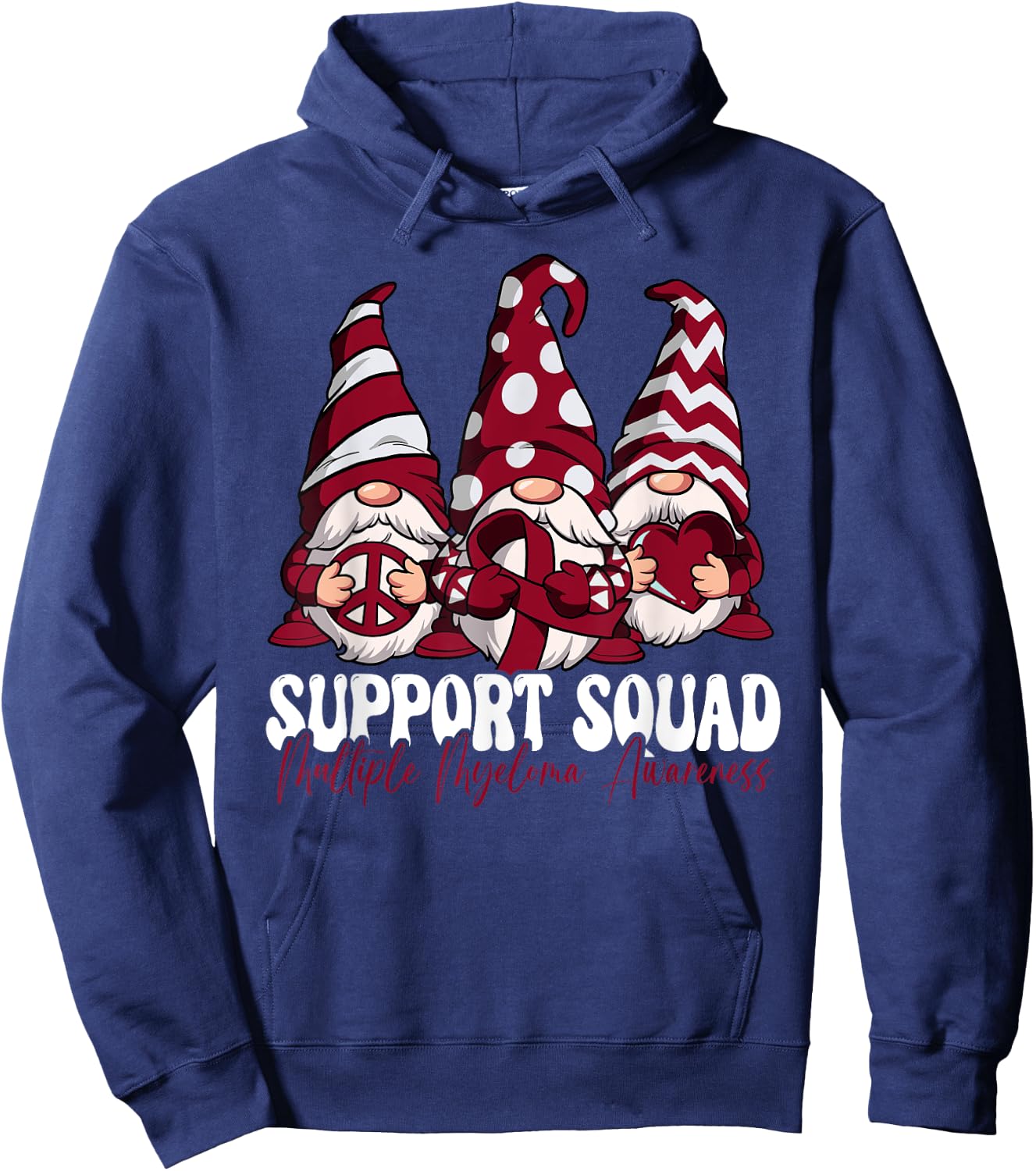 Support Squad Multiple Myeloma Awareness Hoodie - Hoodie | Navy