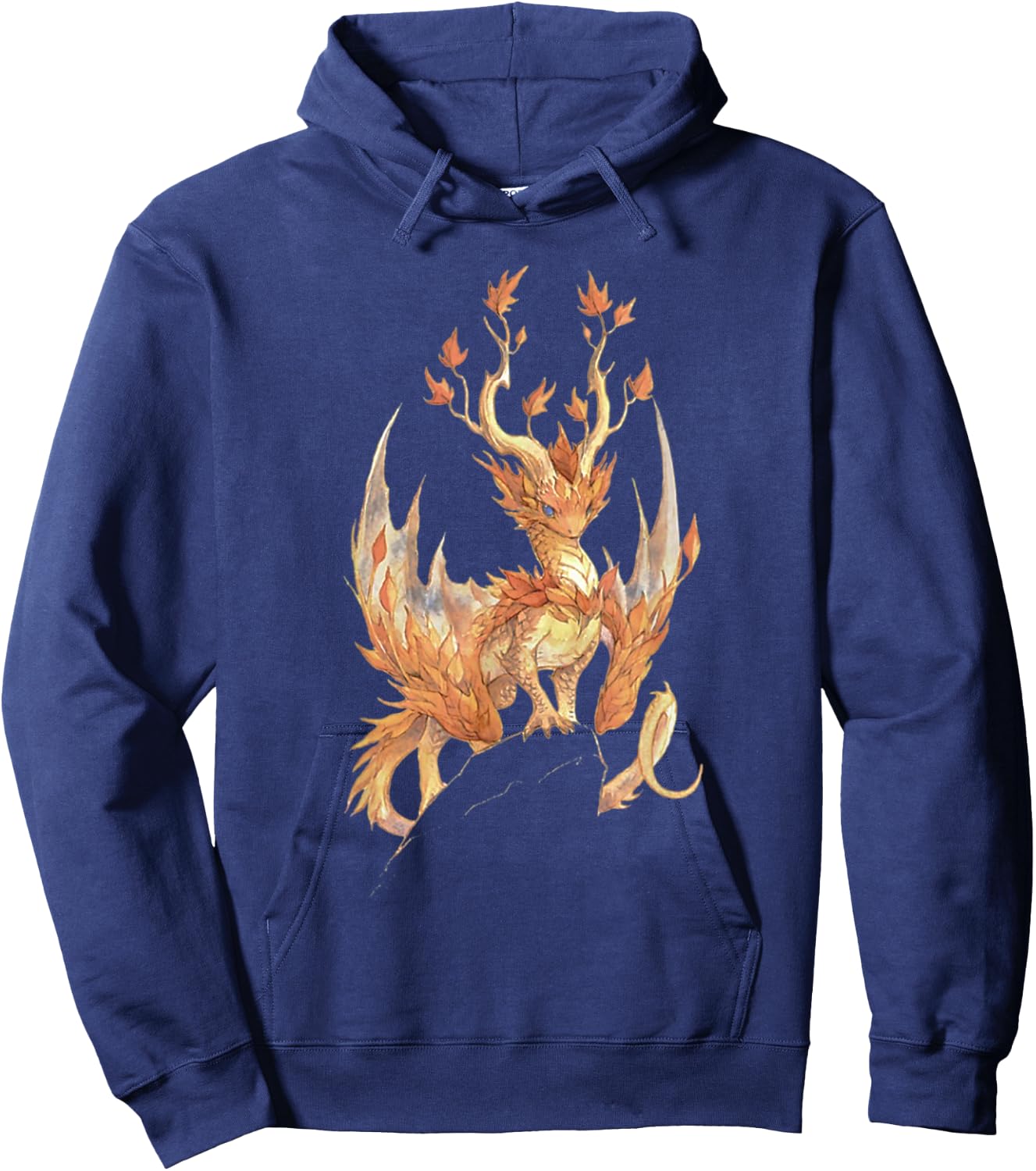 Fall Dragon Leaves Autumn Dragon Lover Hoodie - Hoodie | Navy