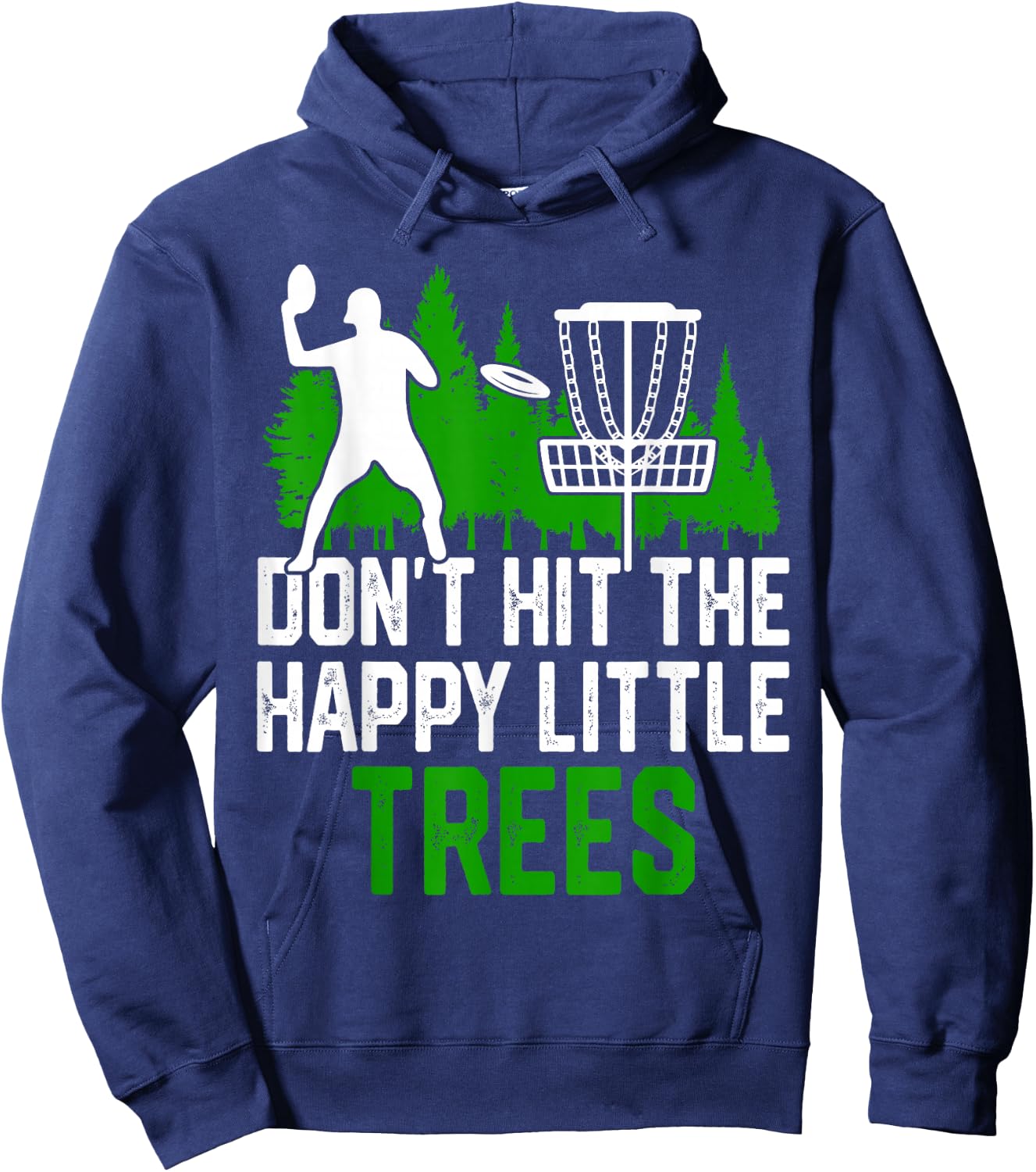 Don't Hit The Happy Little Trees Hoodie - Hoodie | Navy