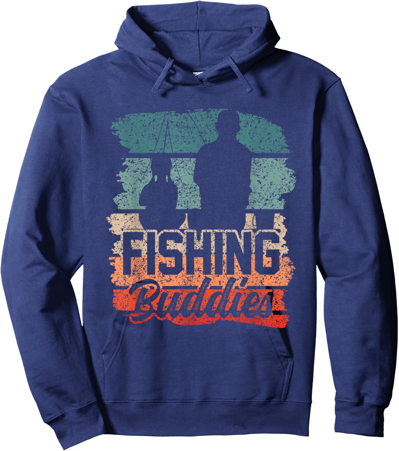 Fishing Buddies Fisher Buddy Fisherman Hoodie - Hoodie | Navy