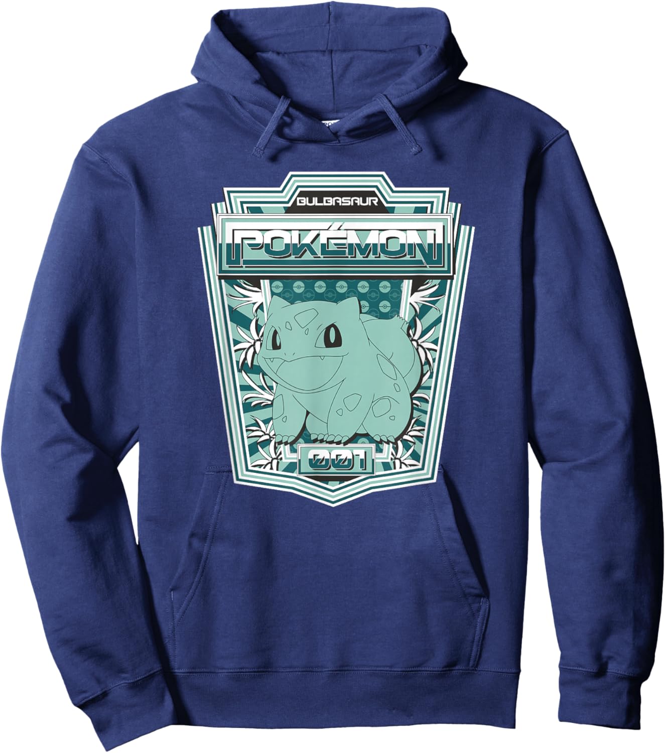 Pokémon Bulbasaur 001 Color Pop Badge Hoodie - Hoodie | Navy