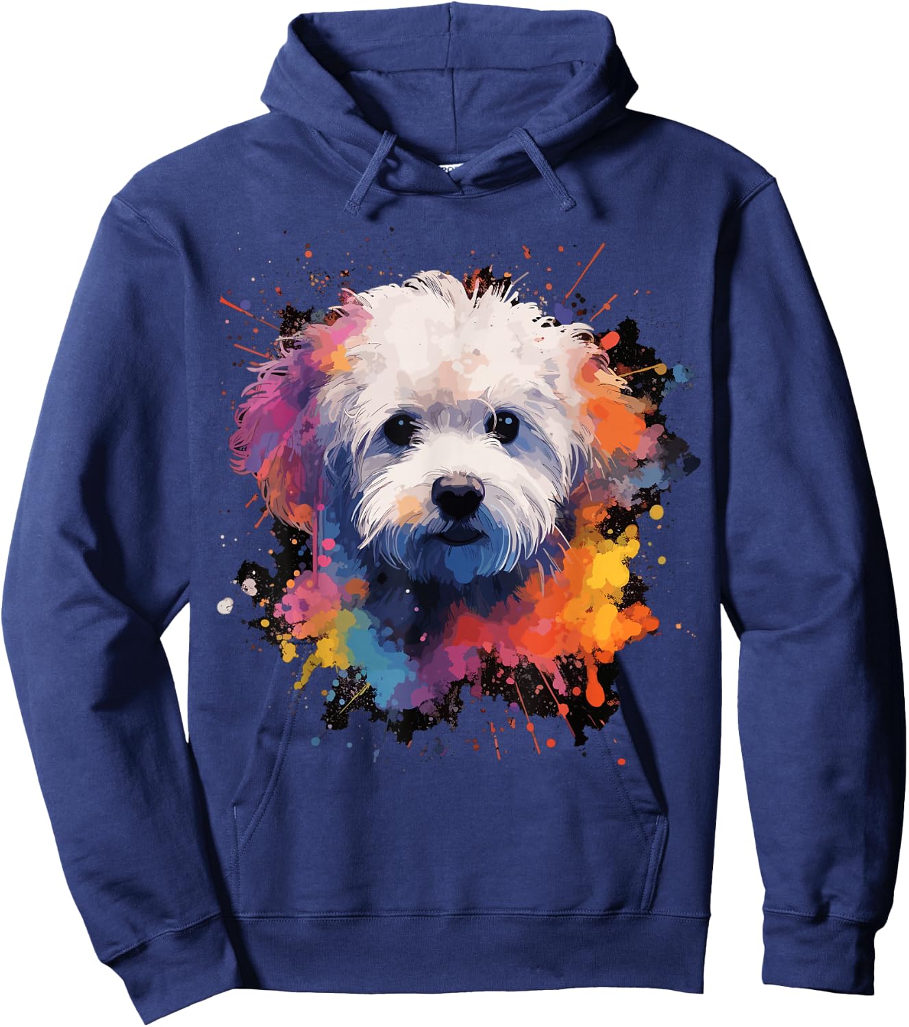 Bichon Frise Dog Hoodie - Hoodie | Navy