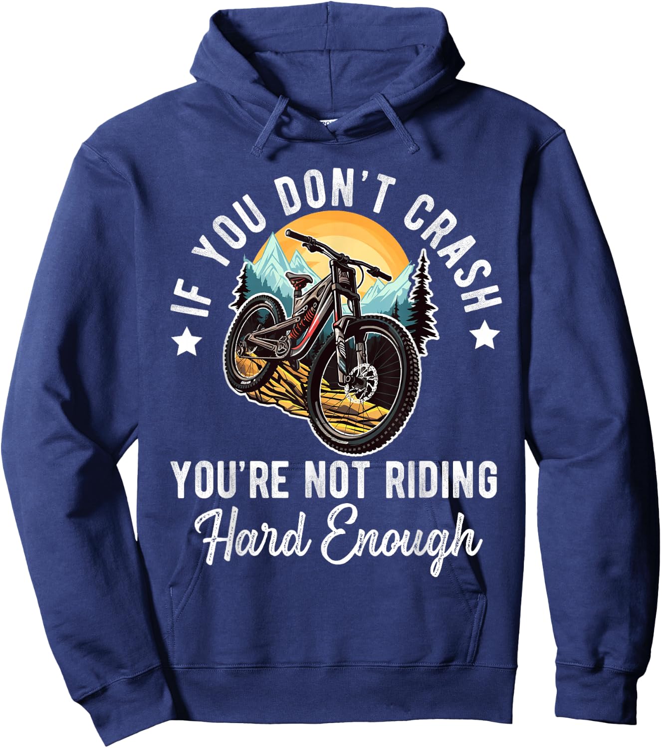 Mountain Bike For Boys Funny MTB Biking Lover Hoodie - Hoodie | Navy