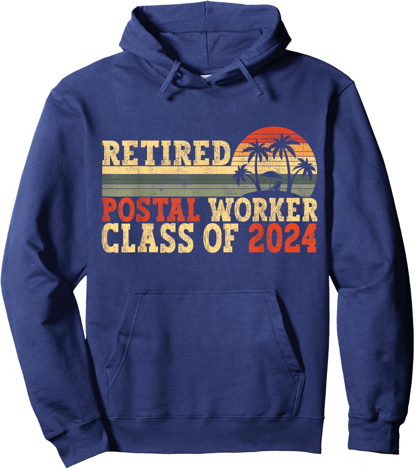 Postal Worker Retirement 2024 Retiree , Small Hoodie - Hoodie | Navy