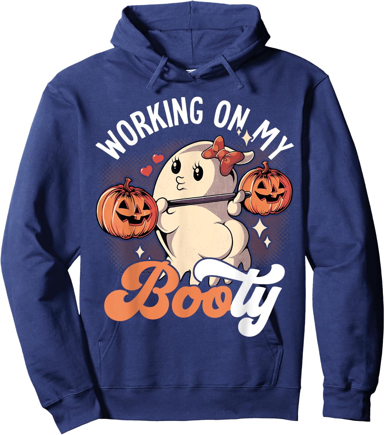Working On My Booty Hoodie - Hoodie | Navy