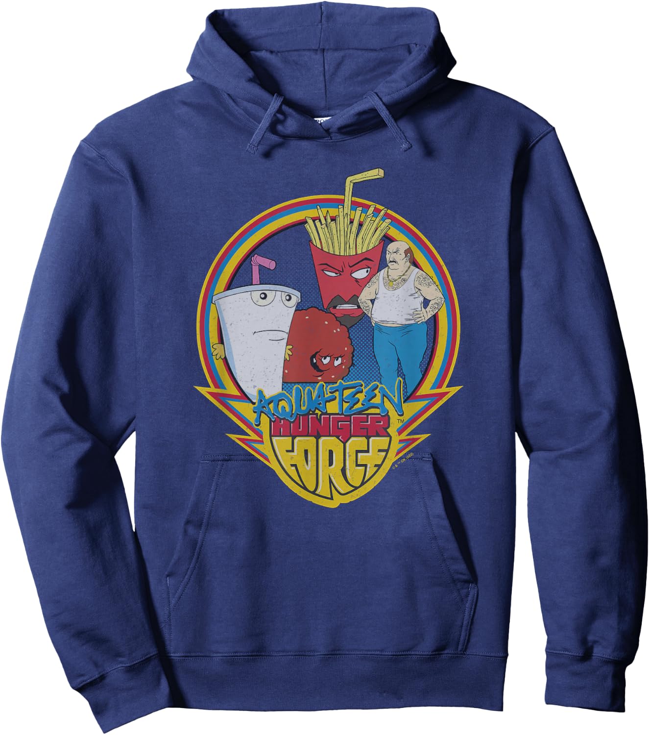 Aqua Teen Hunger Force Group Shot Box Up Hoodie - Hoodie | Navy