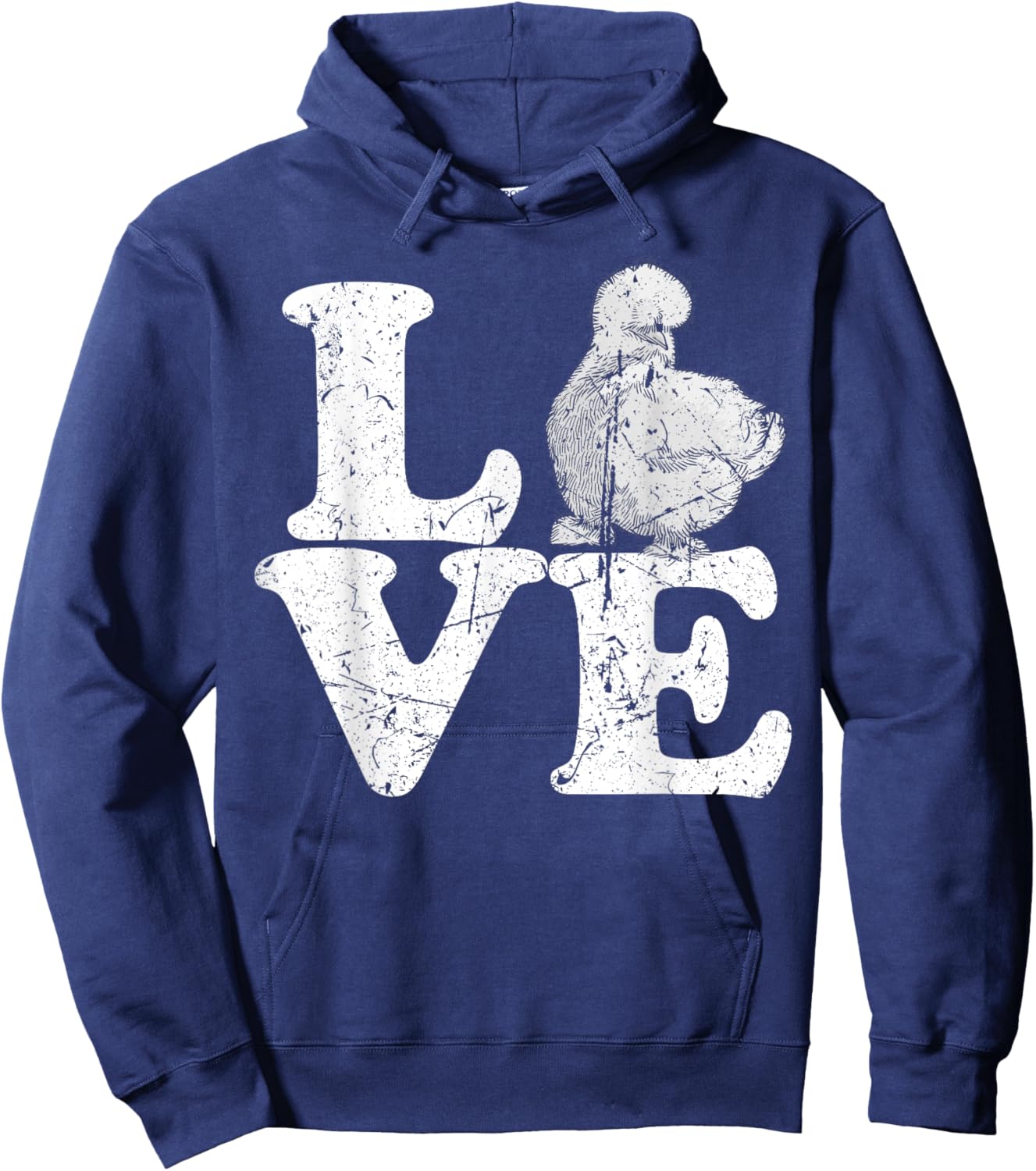 Love Silkies Silky Chickens Silkie Chicken Hoodie - Hoodie | Navy