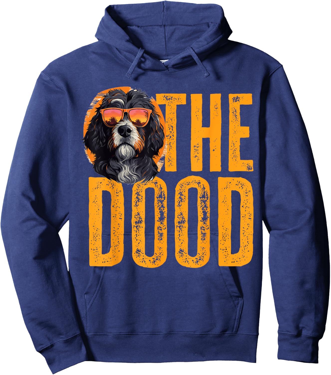Bernedoodle Dog Breed Pet The Dood Hoodie - Hoodie | Navy
