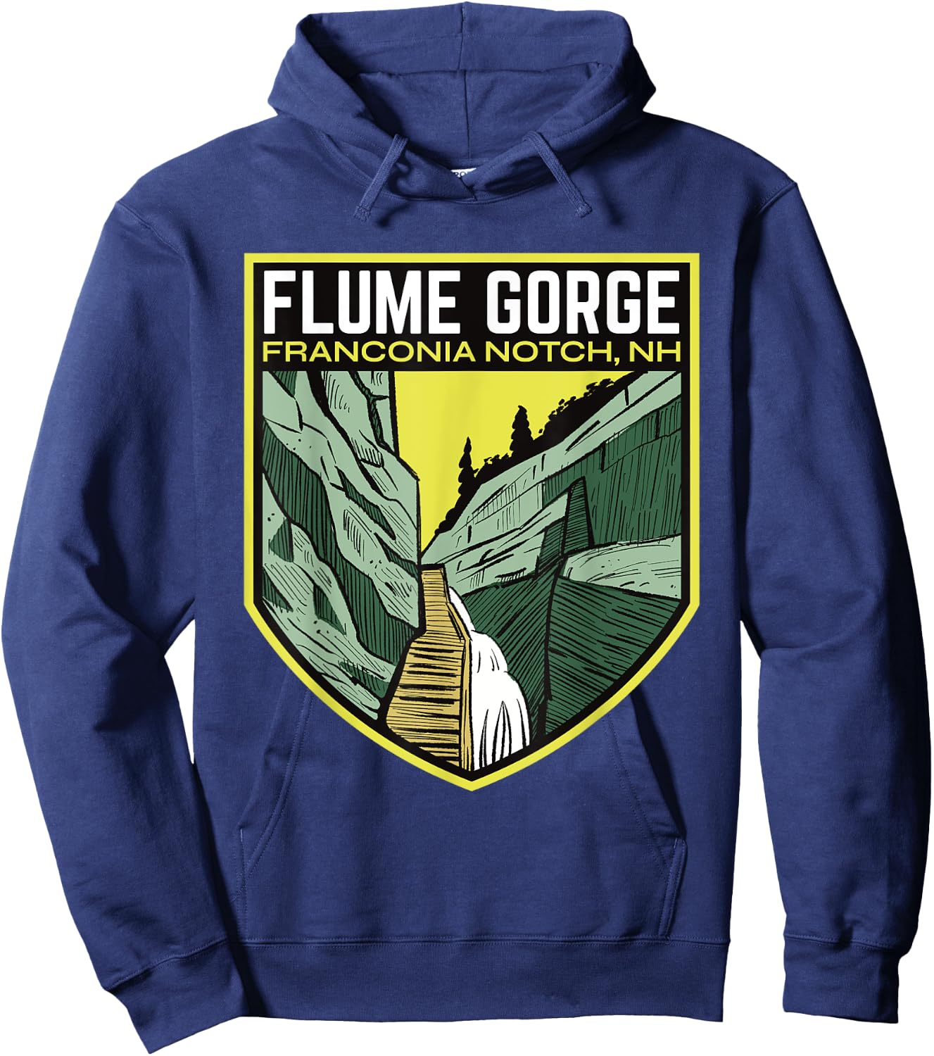 Flume Gorge New Hampshire Hoodie - Hoodie | Navy