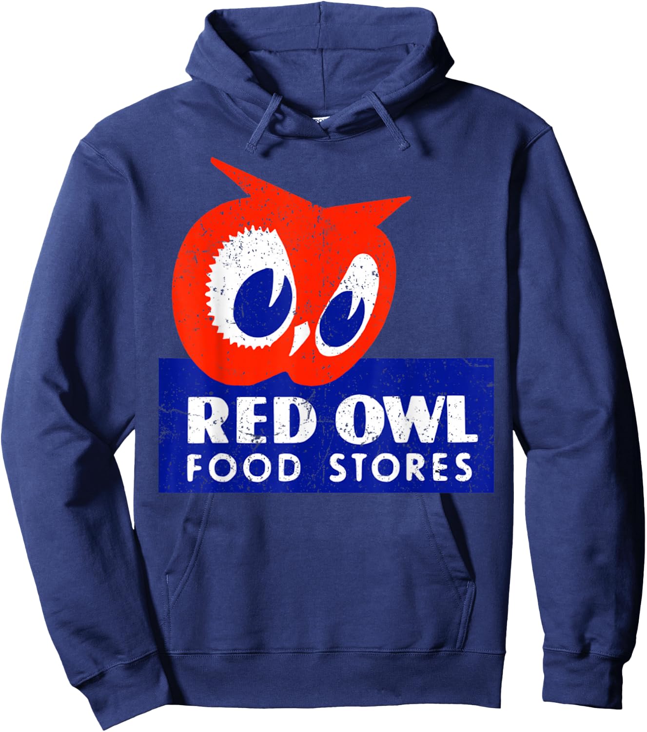 Vintage Red Owl Groceries Defunct Grocery Store Hoodie - Hoodie | Navy