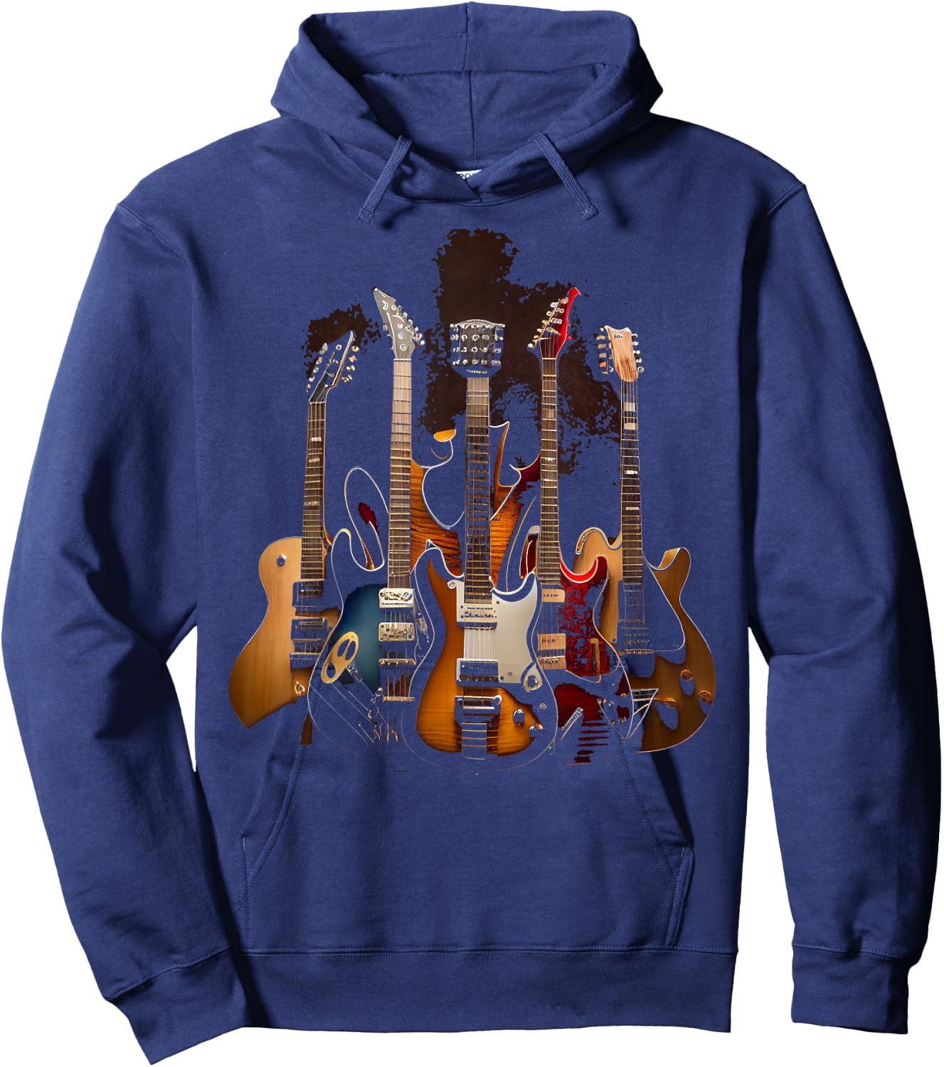 Guitars Musicians Guitarists Hoodie - Hoodie | Navy