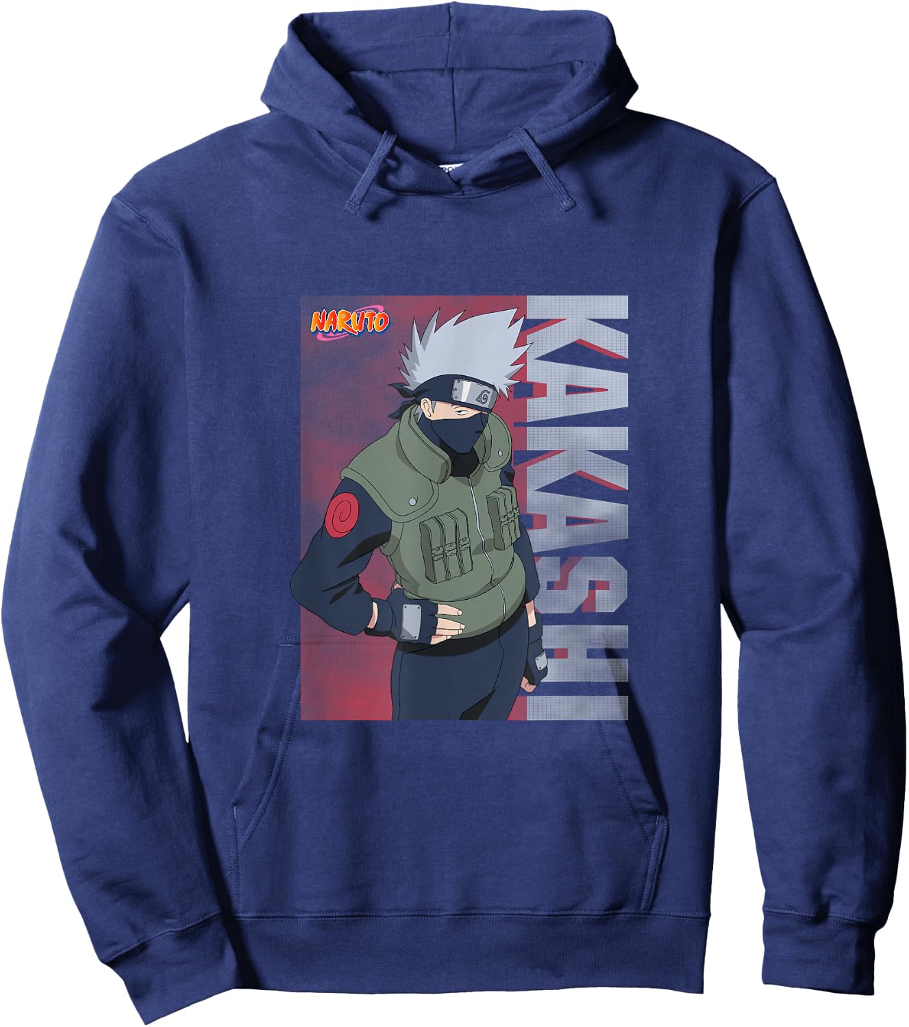 Naruto Shippuden Classic Kakashi Hoodie - Hoodie | Navy