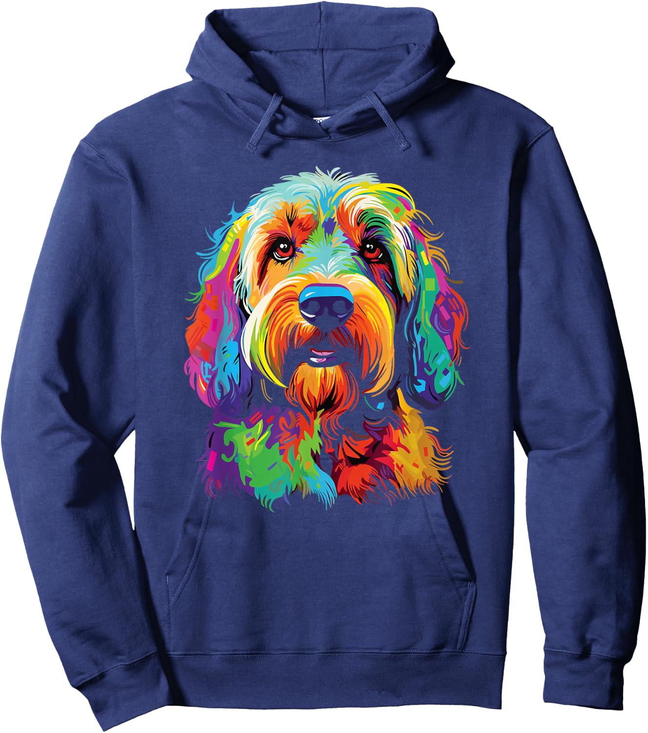 Watercolor Colorful Otterhound Otterhound Hoodie - Hoodie | Navy
