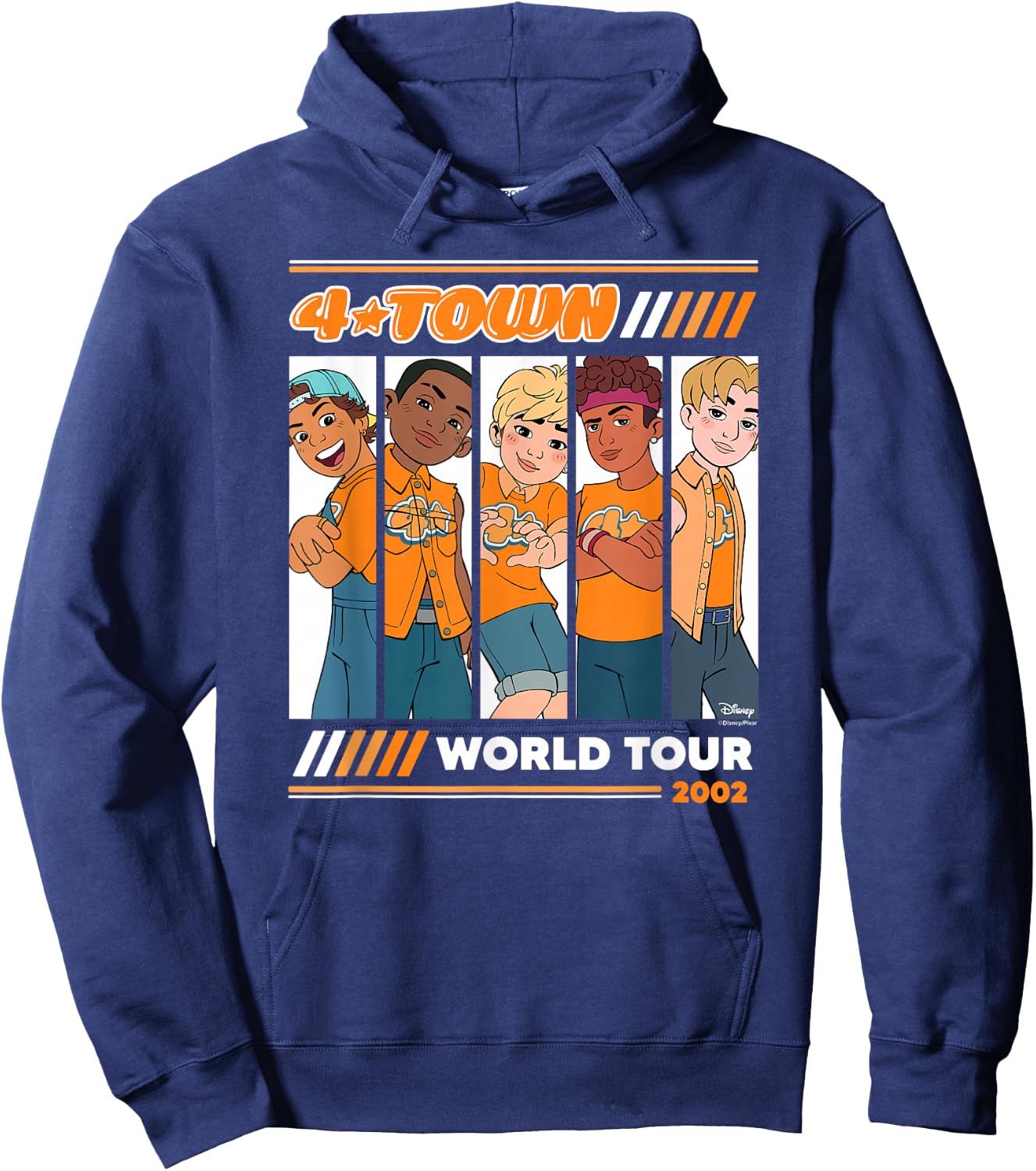 Turning Red - 4 Town 2002 Tour Hoodie - Hoodie | Navy